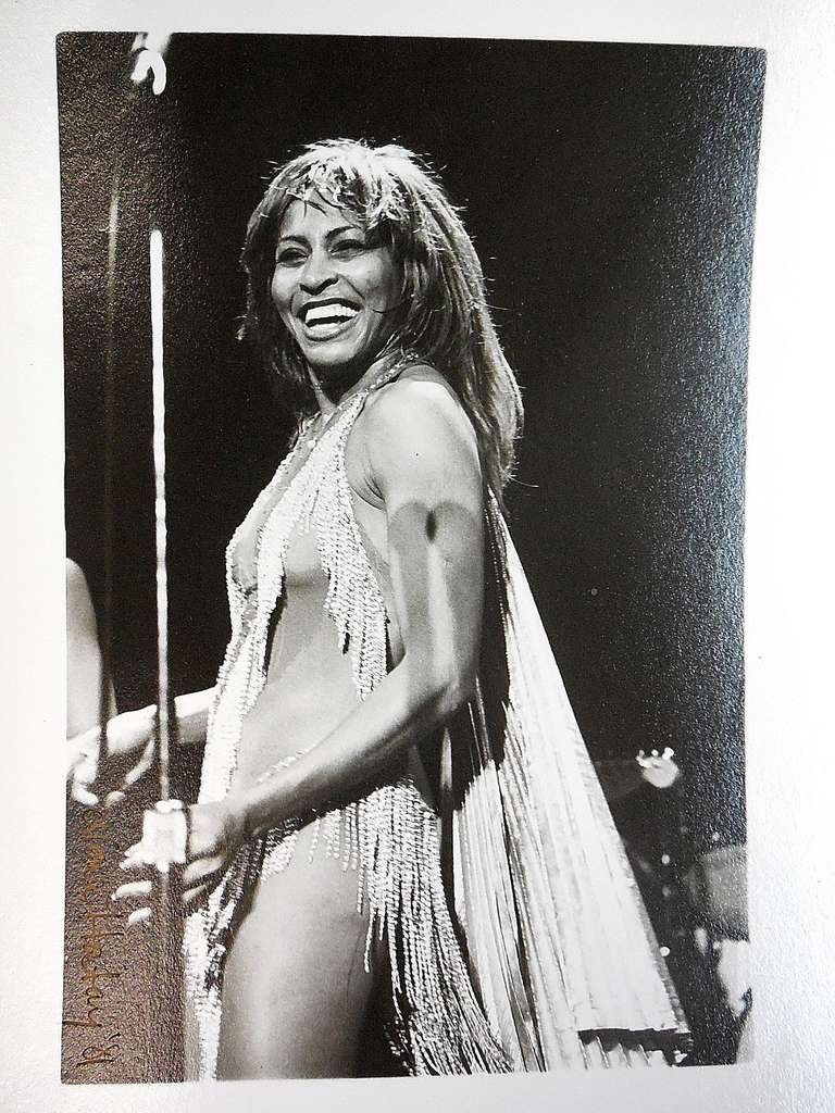 Vintage Signed Silver Gelatin Photo Tina Turner