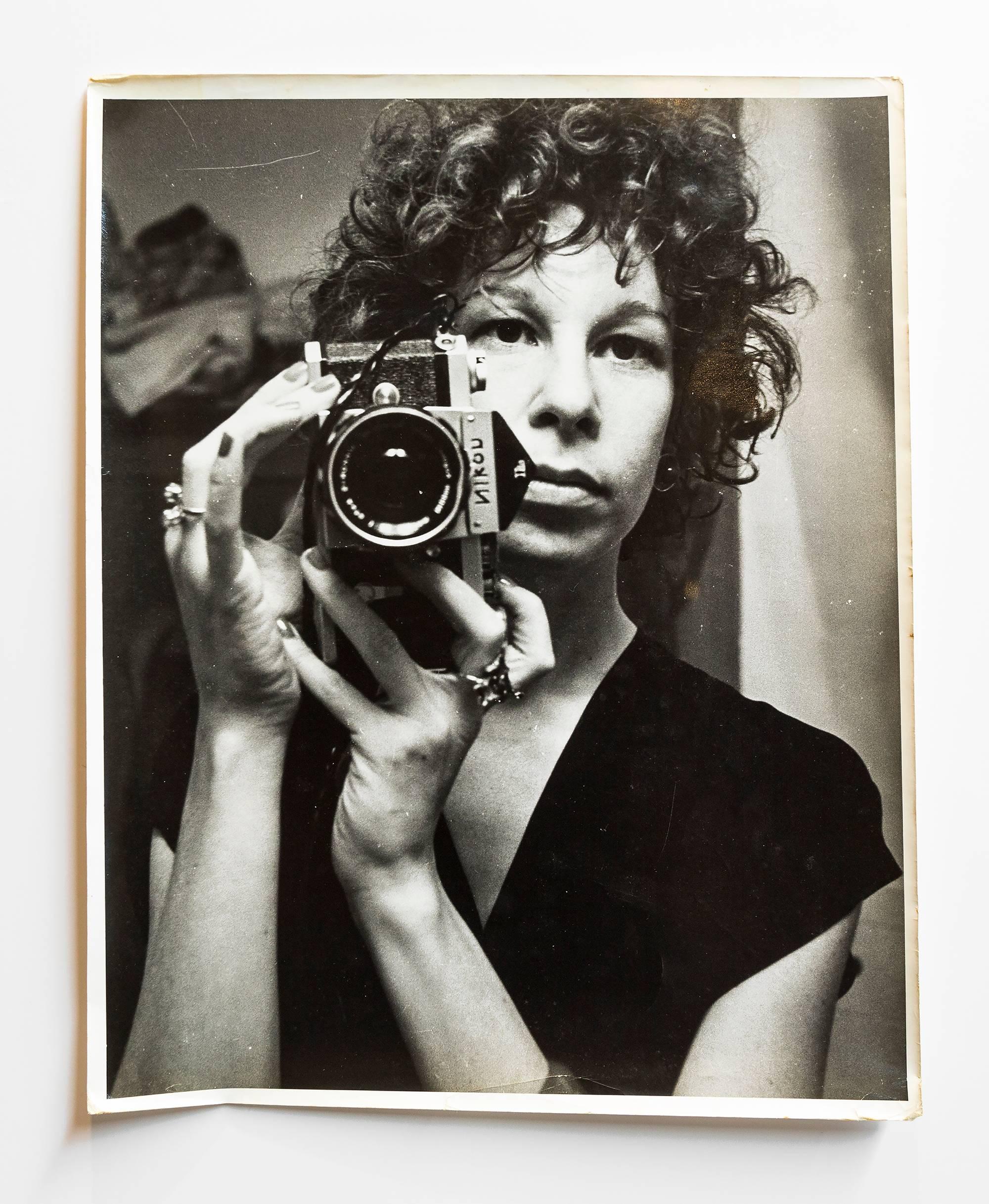 Vintage Silver Gelatin Rock and Roll Photogapher Nona Hatay Self Portrait