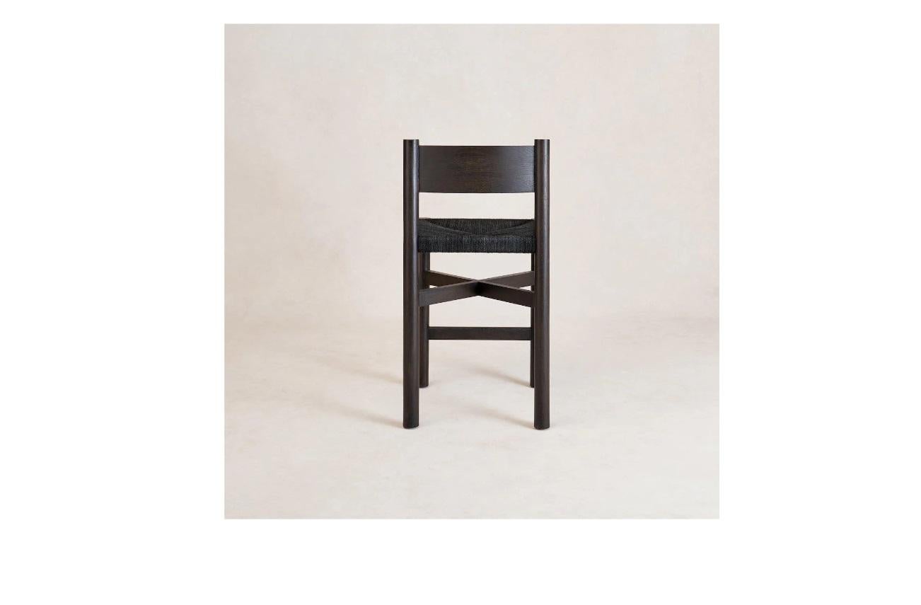 The Nonna Counter Stool from House of Léon, designed for beauty and comfort, was inspired by the chairs found throughout European countryside homes and popularized by Charlotte Perriand in the 1950s.

The finish, a soft oil black, lets the character