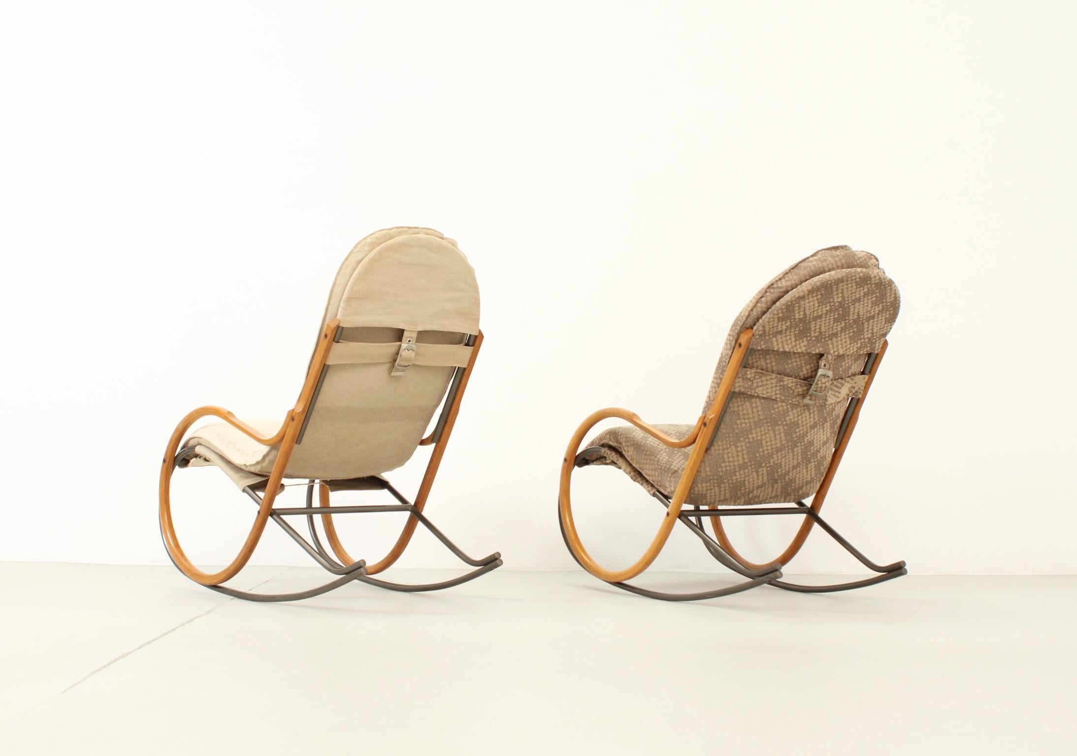 Nonna Rocking Chair by Paul Tuttle for Strässle, Switzerland, 1972 For Sale 10