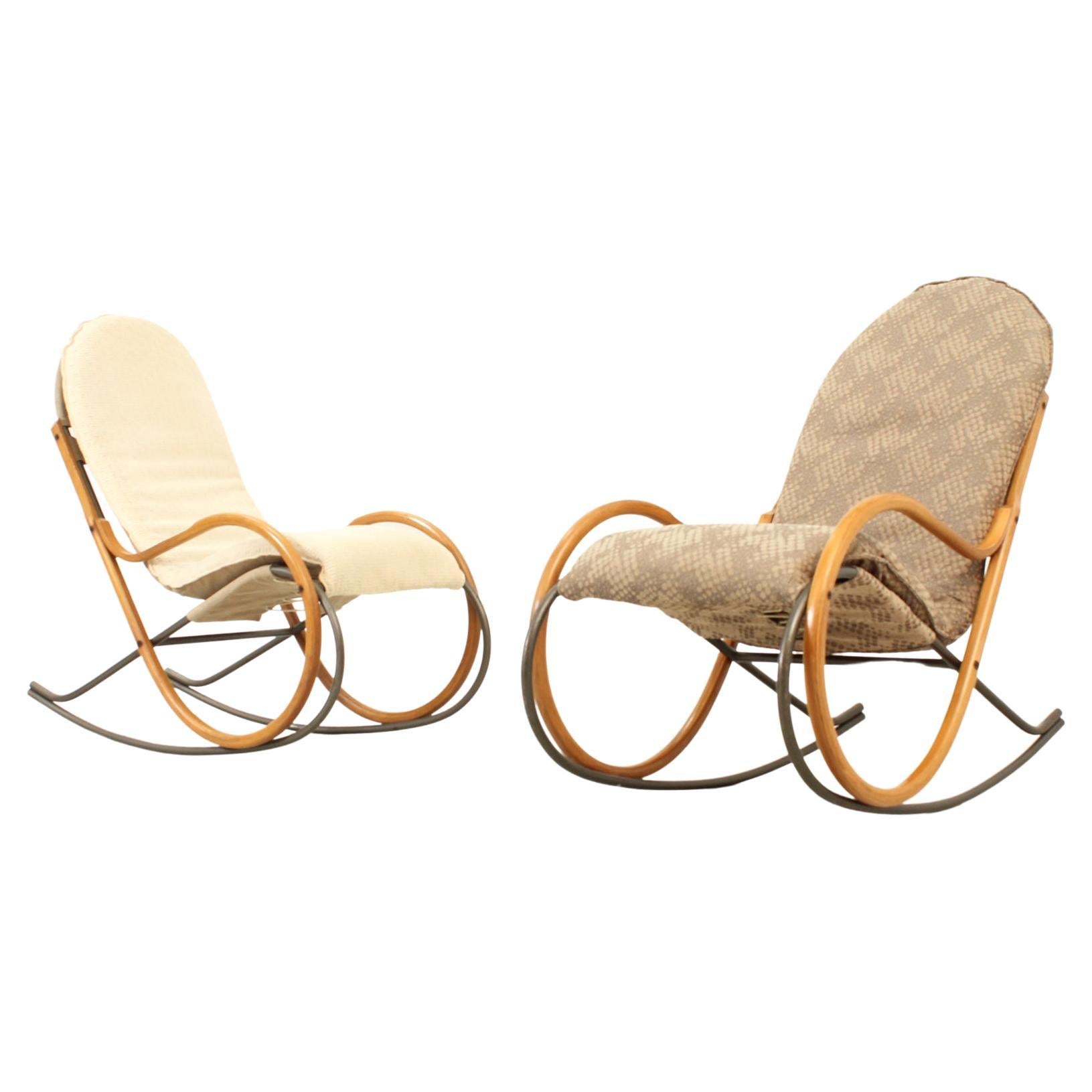 Nonna Rocking Chair by Paul Tuttle for Strässle, Switzerland, 1972