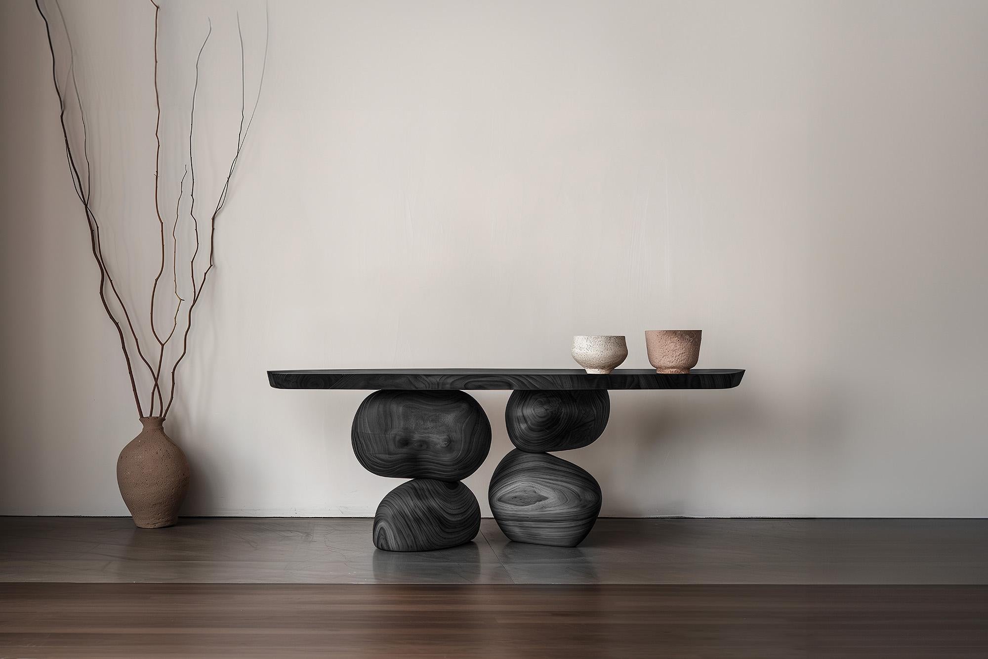 Contemporary NONO Elefante Console Table 23, Flowing Lines, Solid Craft For Sale