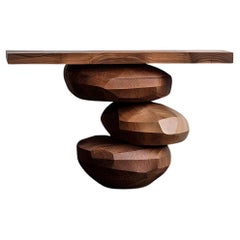 NONO Elefante Console Table 37, Dramatic Wood