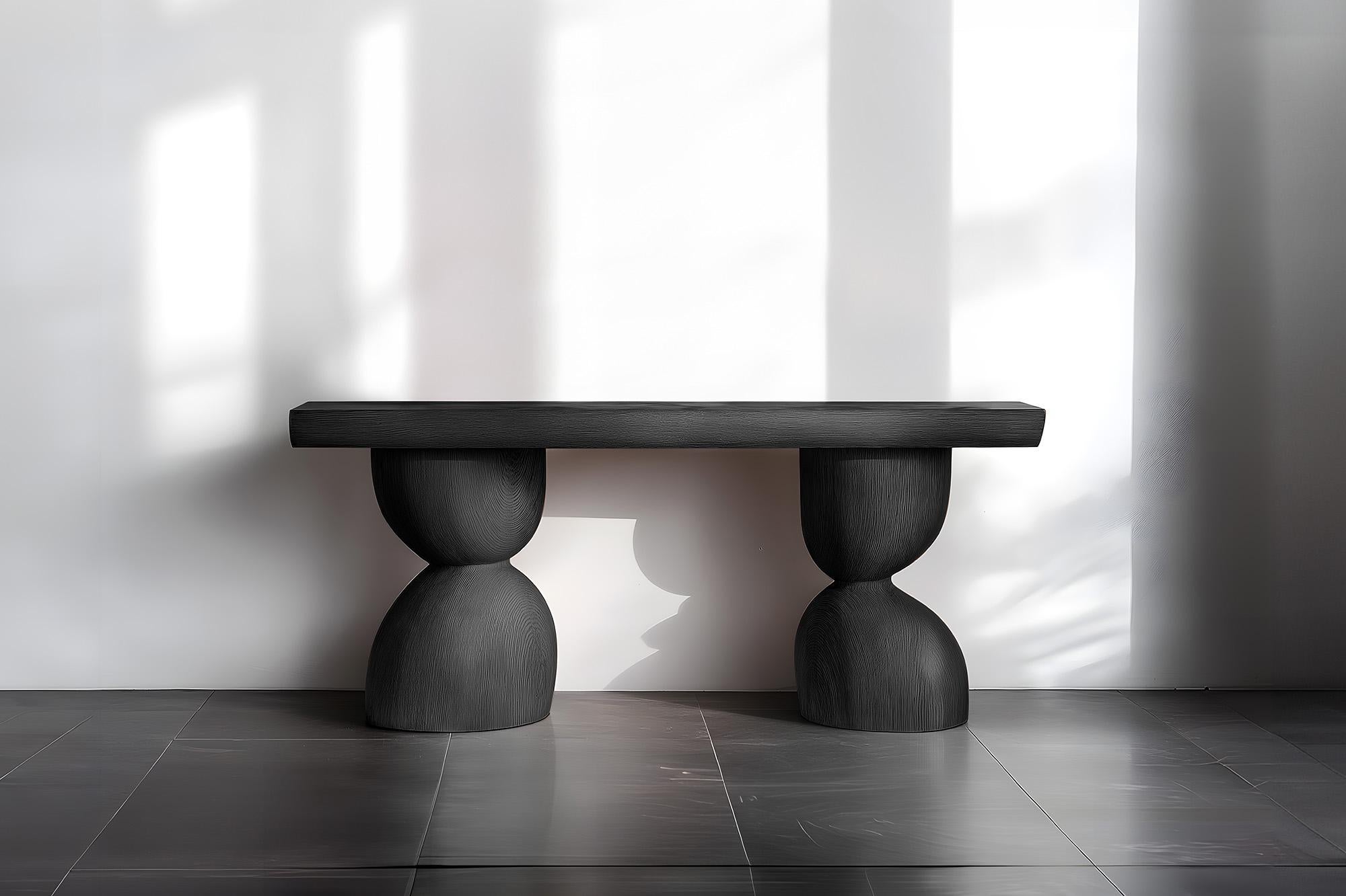 NONO Elefante Console Table 43, Solid Wood, Round Shapes In New Condition For Sale In Ciudad de México, CDMX