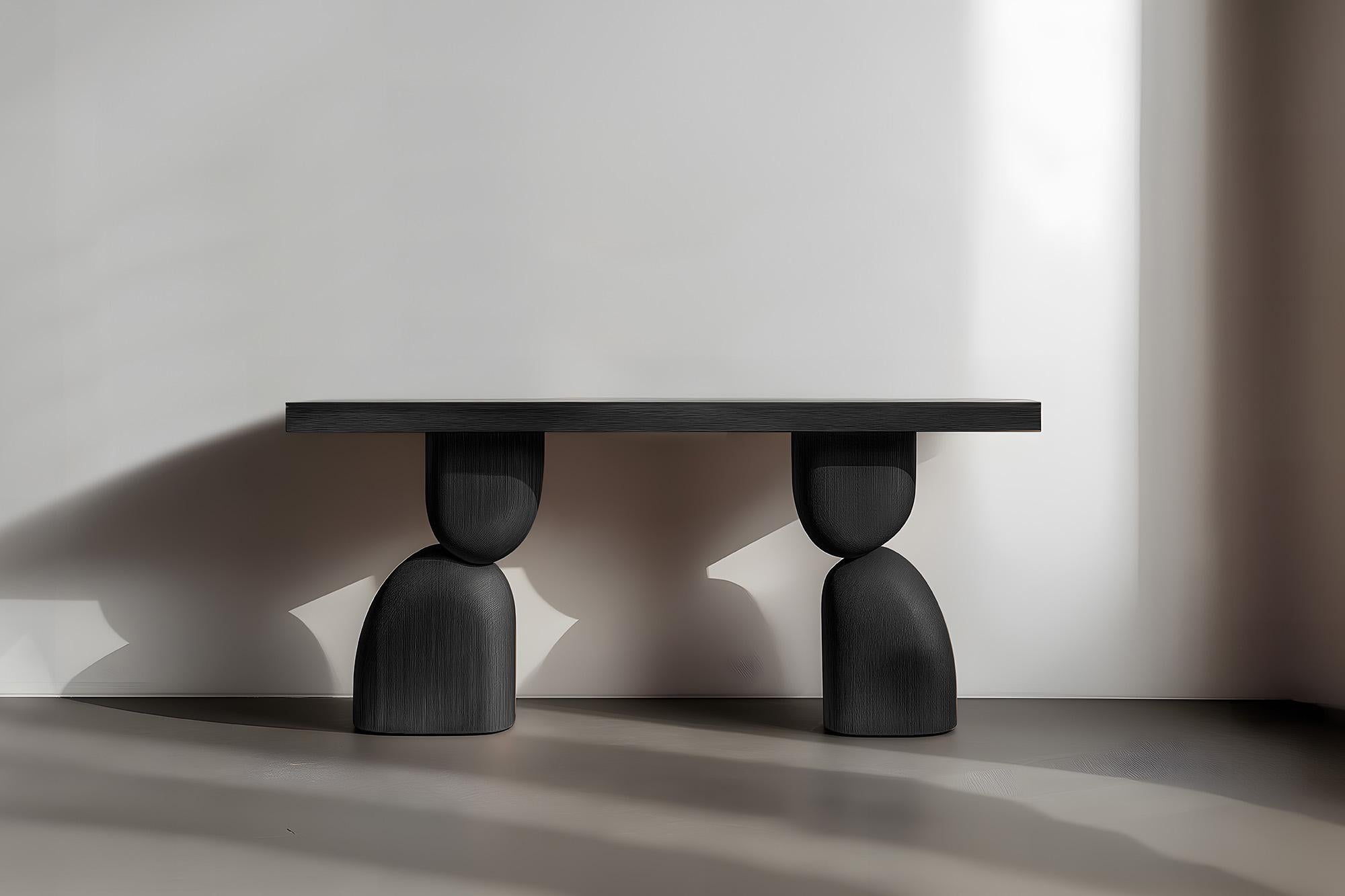 NONO Elefante Console Table 49, Sleek Solid Wood, Escalona's Craft In New Condition For Sale In Ciudad de México, CDMX