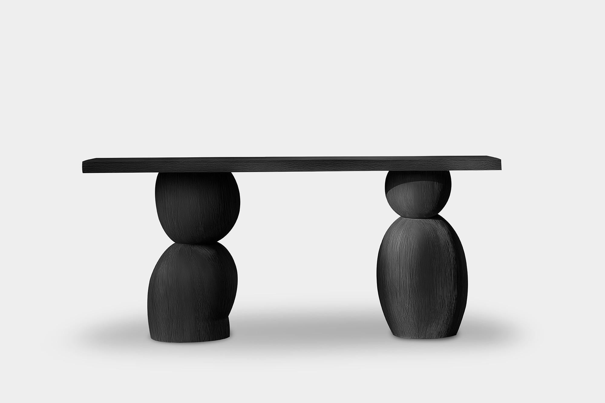 Mexicain NONO Elefante Console Table 57, Solid Wood, Contemporary Flair en vente