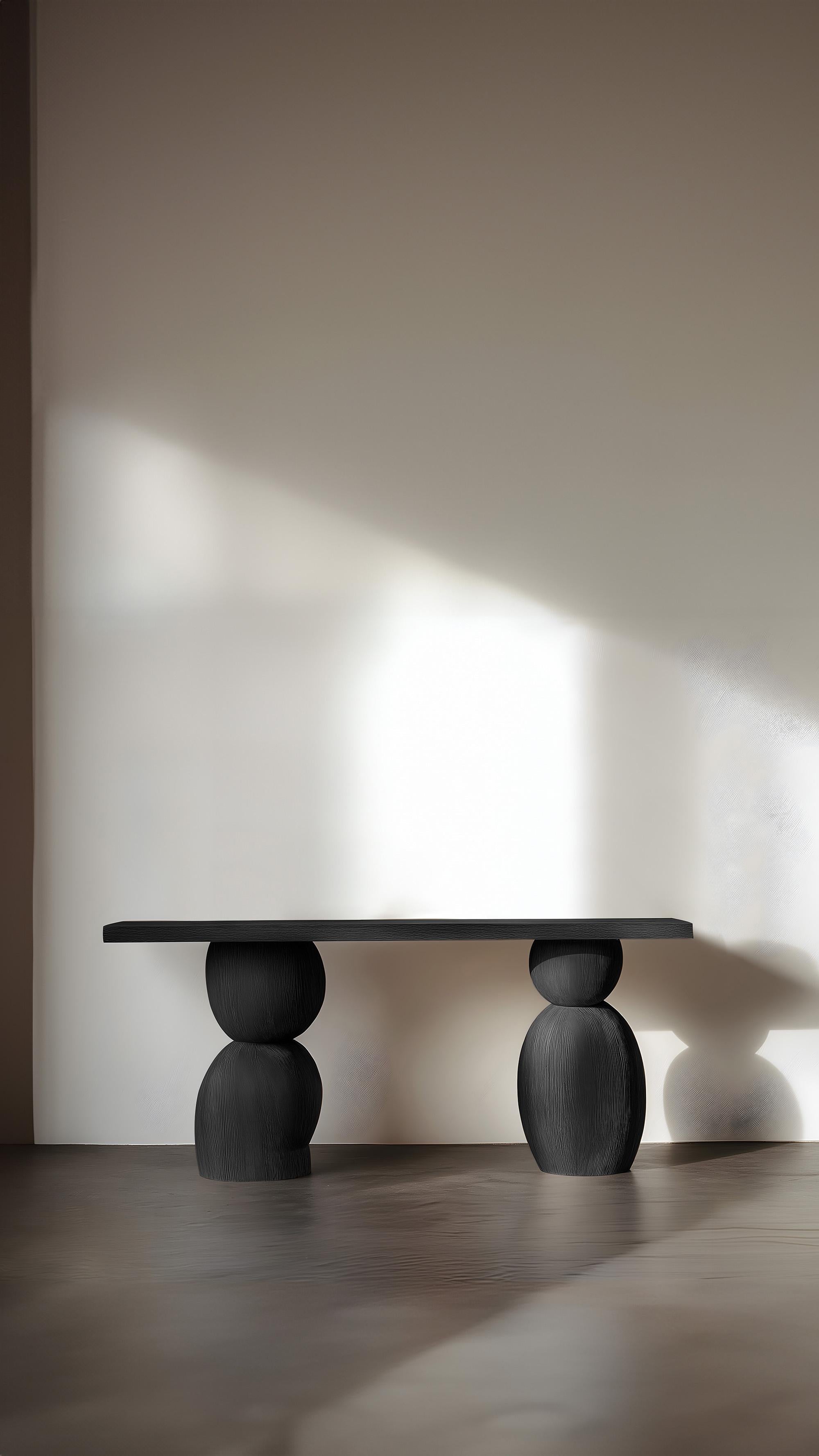 XXIe siècle et contemporain NONO Elefante Console Table 57, Solid Wood, Contemporary Flair en vente