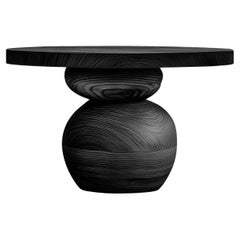 NONO Elefante Side Table 16, Organic Curves, Solid Walnut Wood Elegance