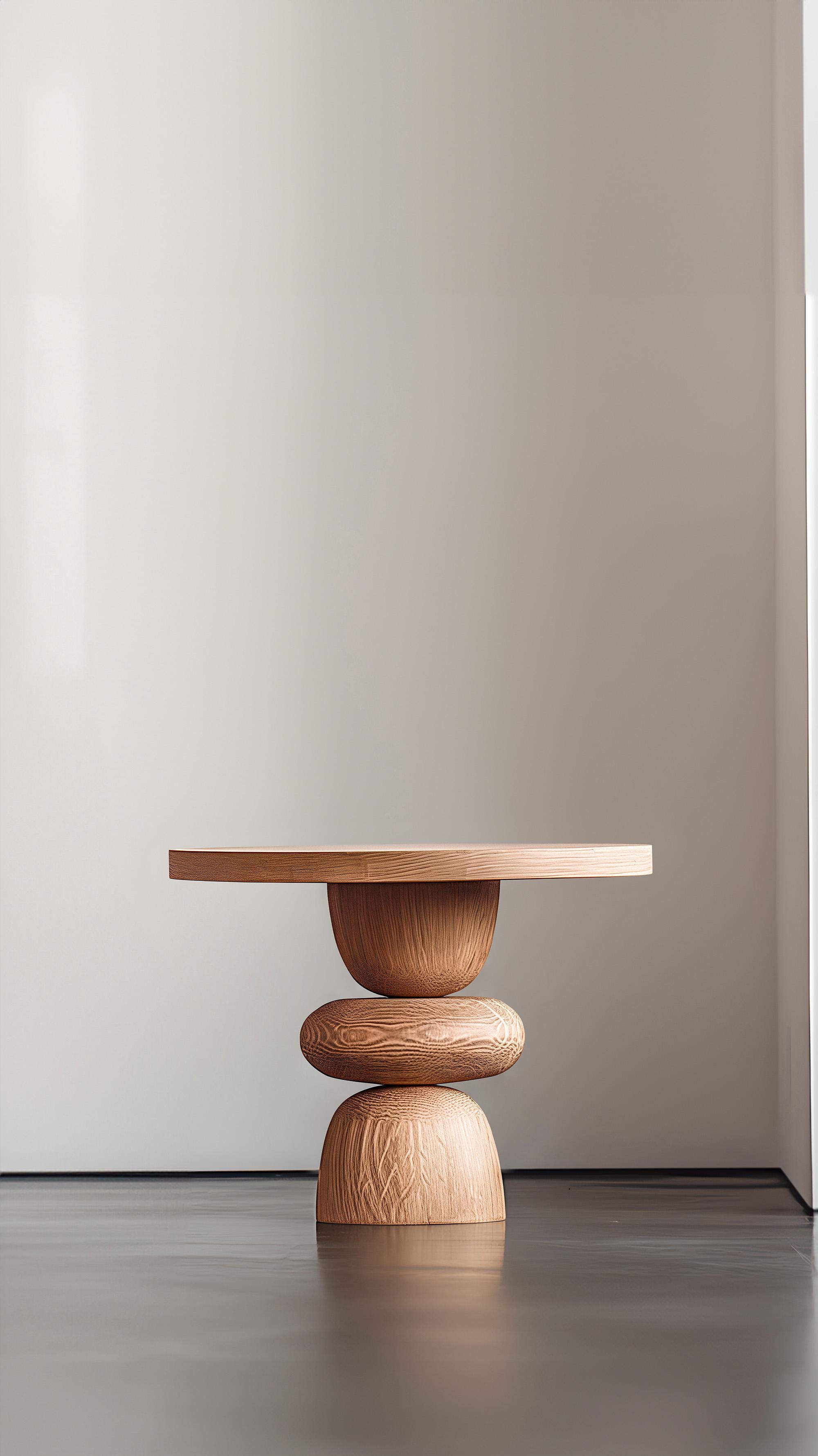 NONO Elefante Side Table 3, Solid Walnut Wood, Heavy Sculptural Design Neuf - En vente à Ciudad de México, CDMX