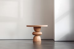 NONO Elefante Side Table 3, Solid Wood, Heavy Sculptural Design