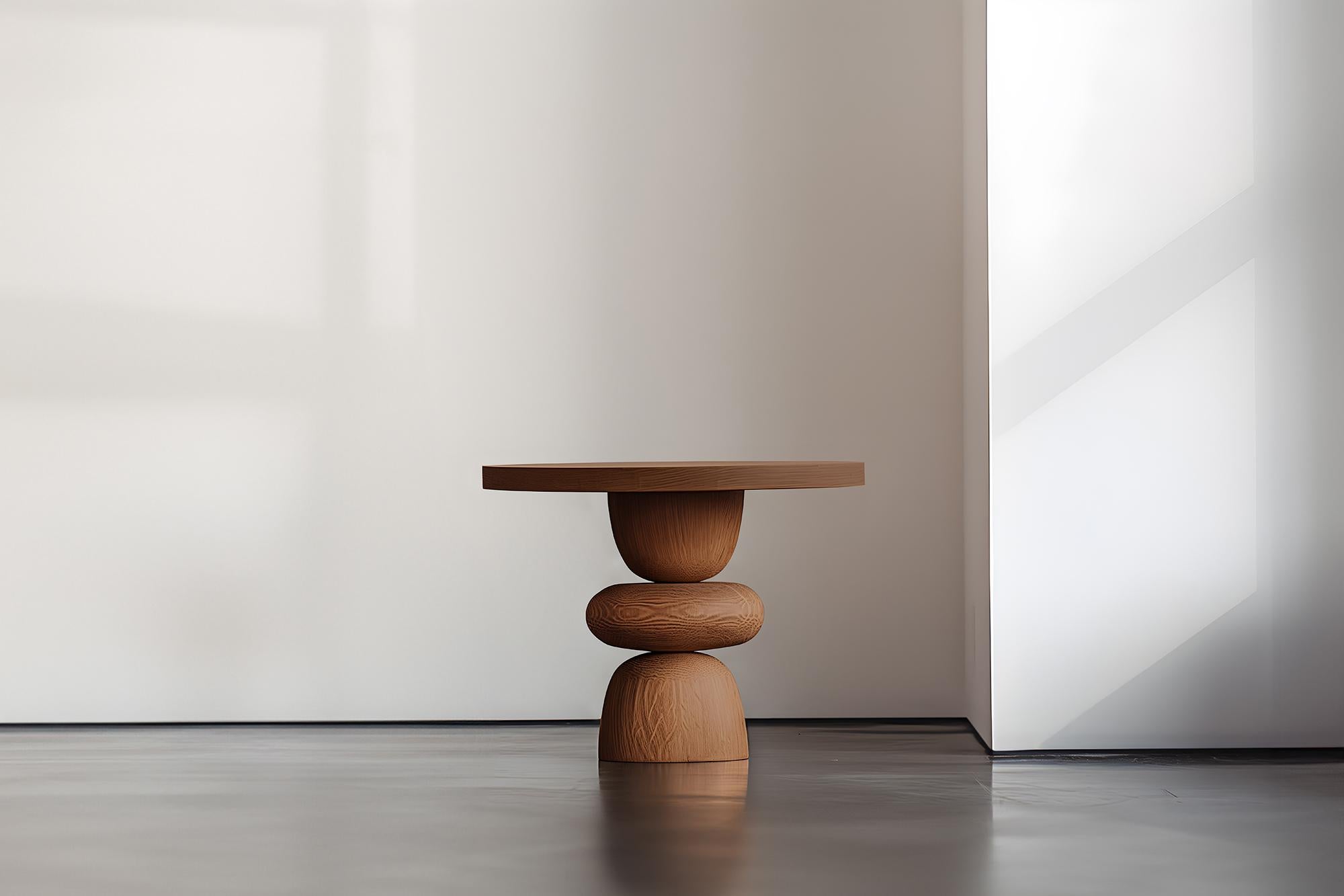 NONO Elefante Beistelltisch 3, Massivholz, schweres skulpturales Design im Zustand „Neu“ im Angebot in Ciudad de México, CDMX