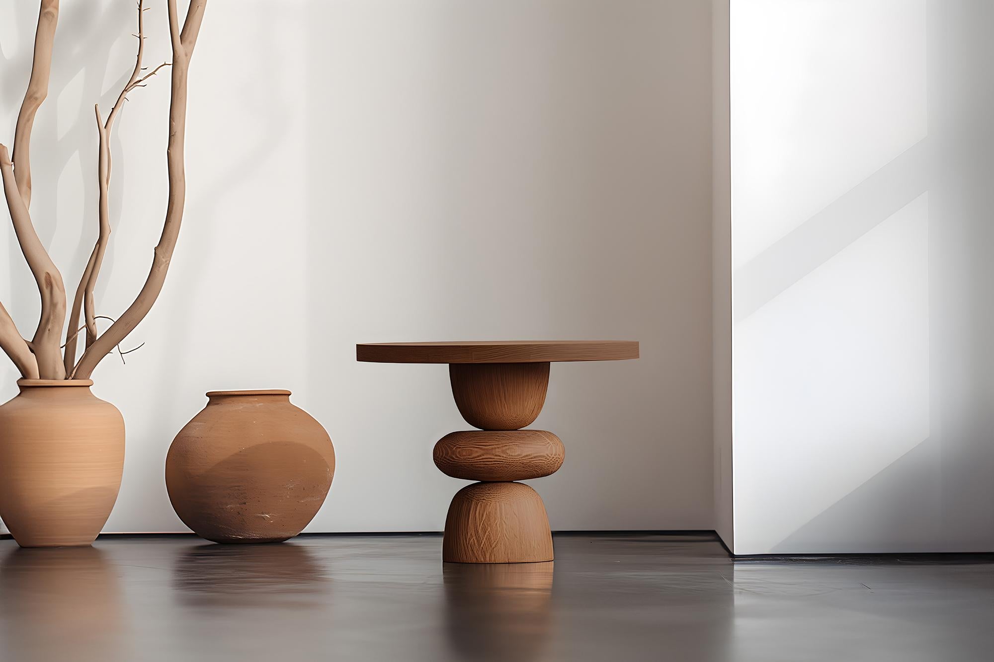 NONO Elefante Beistelltisch 3, Massivholz, schweres skulpturales Design (21. Jahrhundert und zeitgenössisch) im Angebot