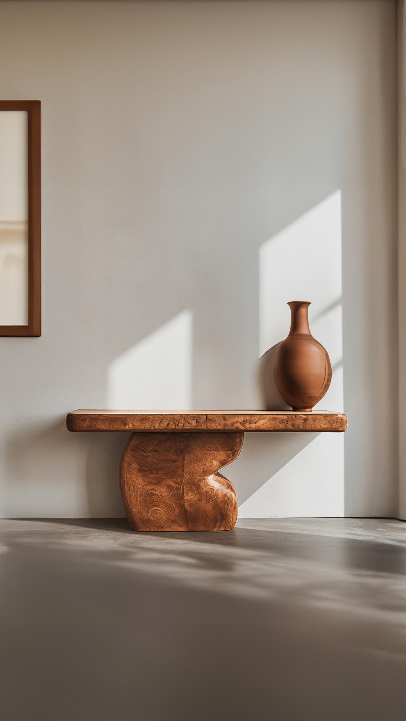 Hardwood NONO Elefante Sideboard 12, Intricate Oak Form, Sleek Surface For Sale