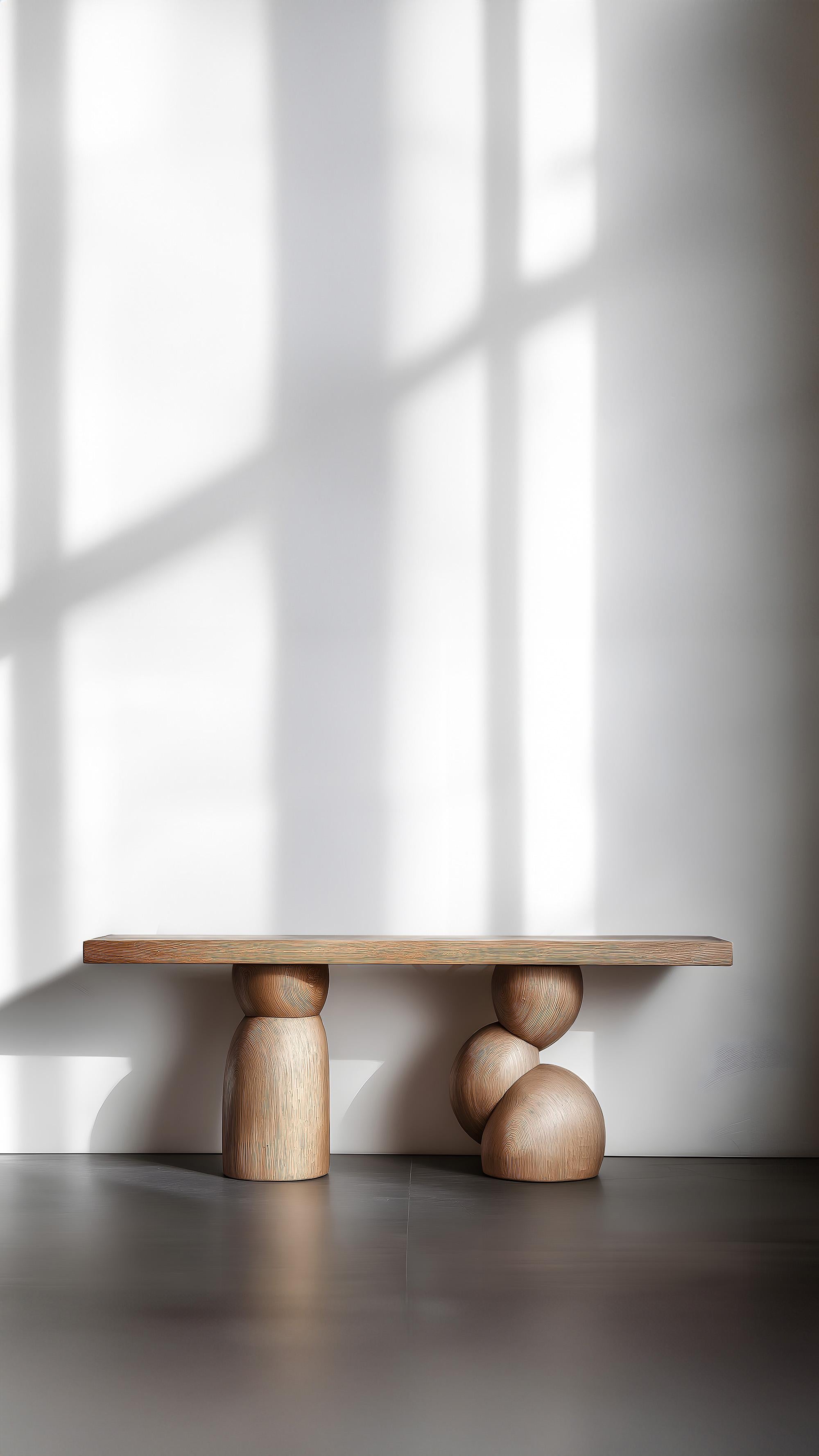 Mexican NONO Elefante Table 48, Luxurious Solid Wood Finish For Sale