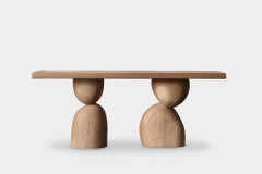 NONO Elefante Table 52, Distinctive Solid Wood Base