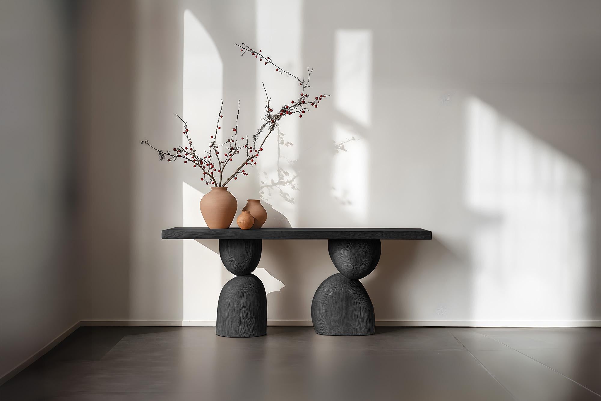 NONO Elefante Table 52, Distinctive Solid Wood Base In New Condition For Sale In Ciudad de México, CDMX