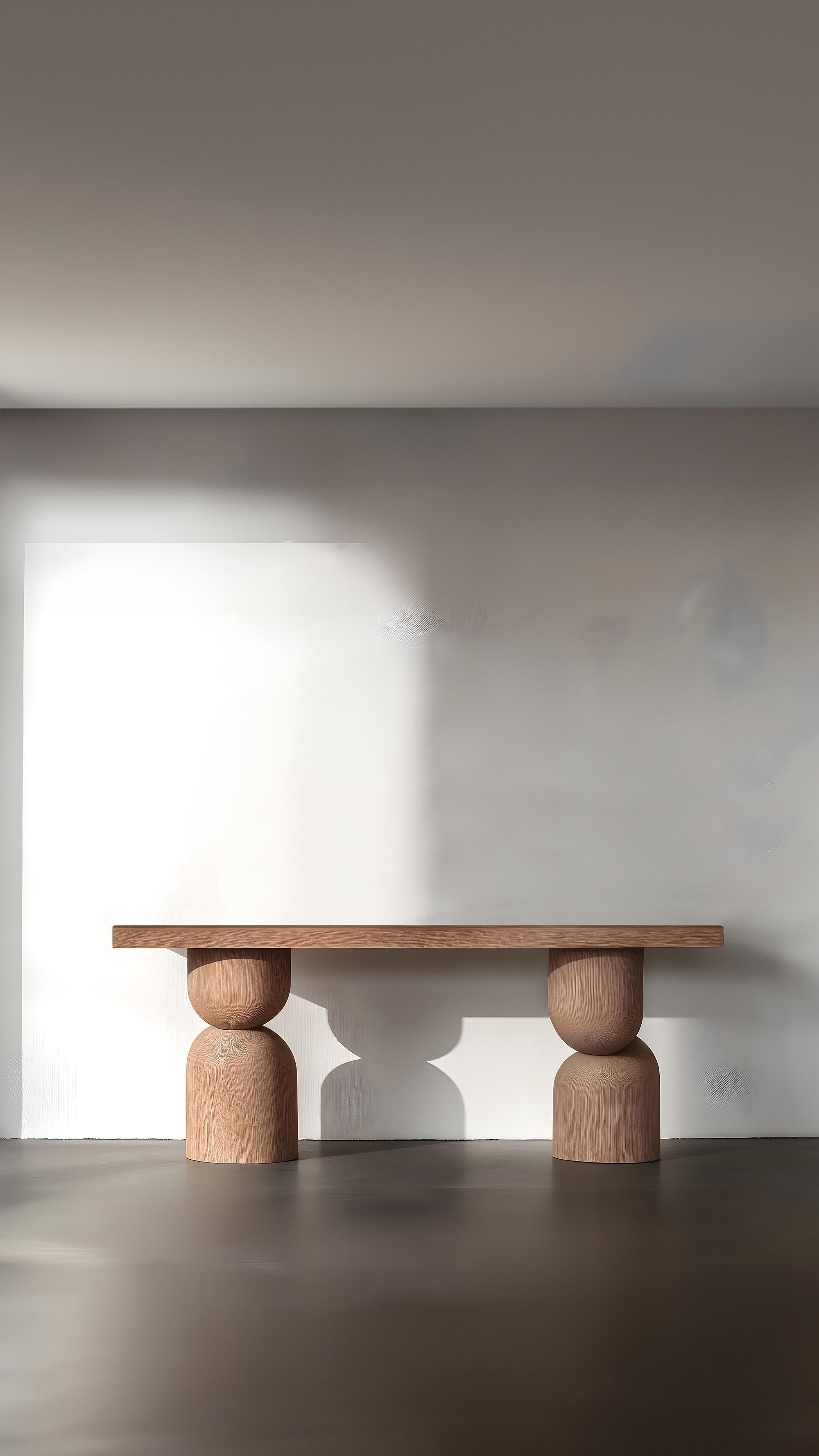 Mexican NONO Sideboard Elefante 46, Solid Wood, Streamlined Design For Sale