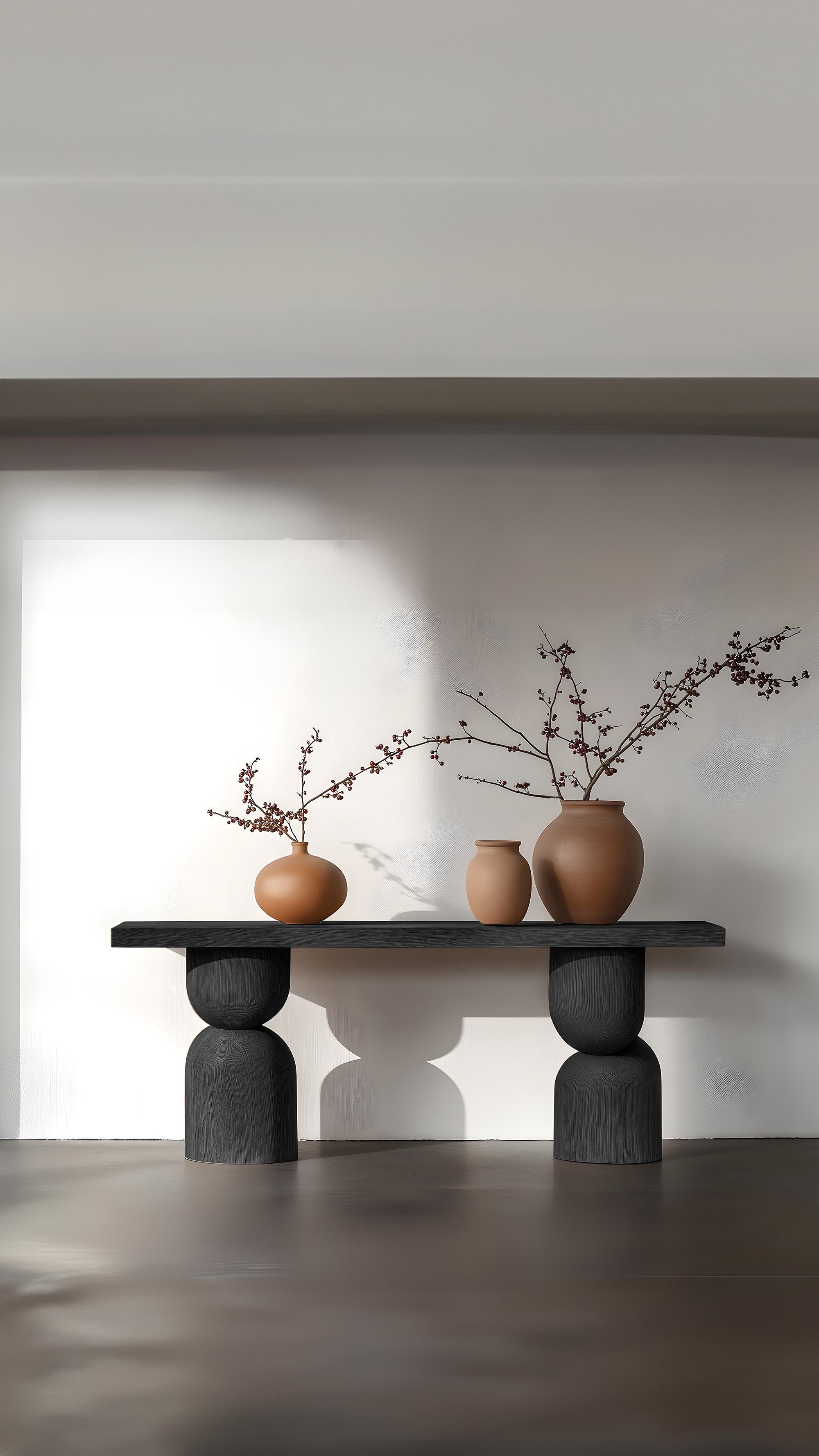 Contemporary NONO Sideboard Elefante 46, Solid Wood, Streamlined Design For Sale