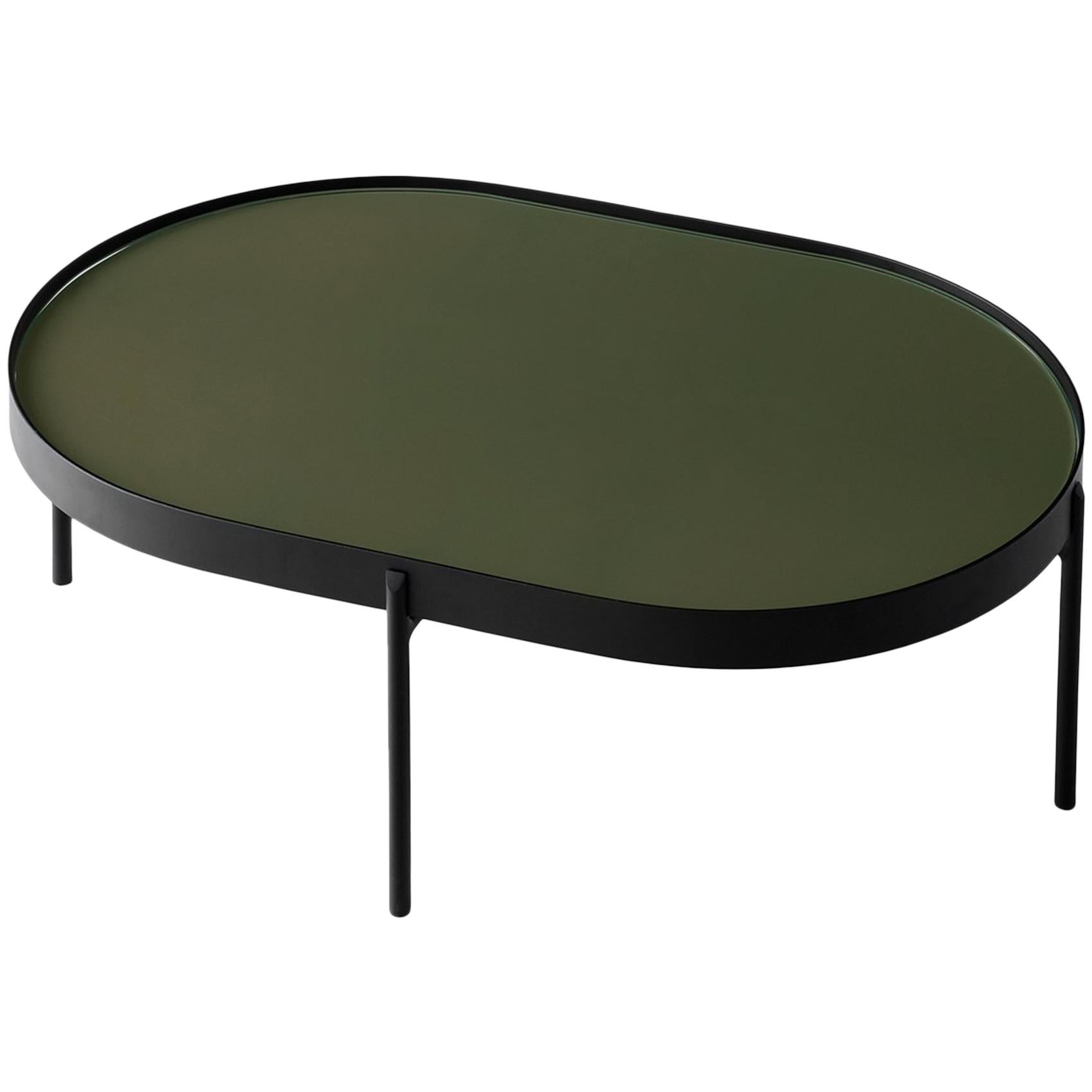 NoNo Table, Large, Dark Green Glass, Designed by Note Design Studio & Norm Archi For Sale