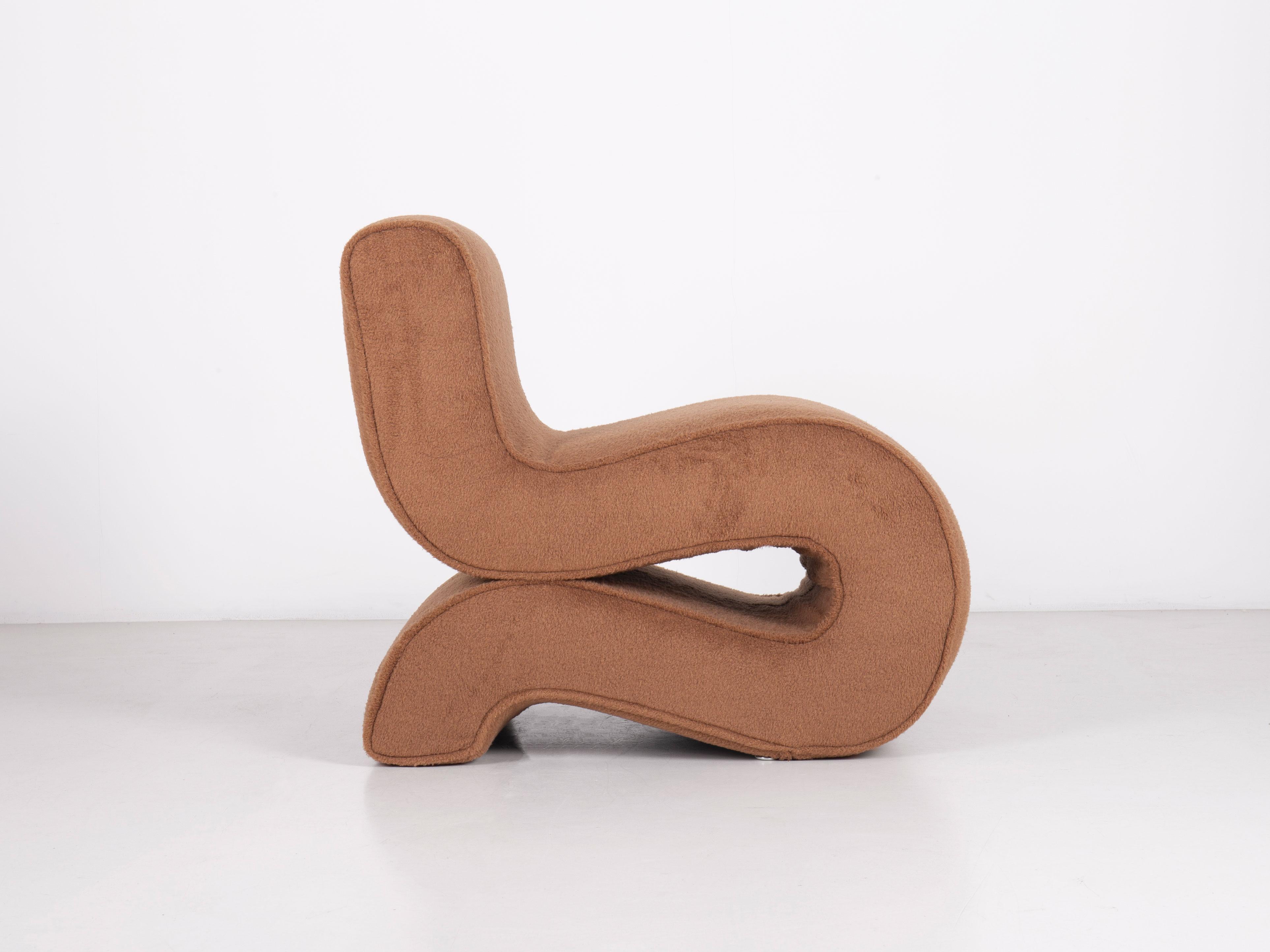 Mid-Century Modern Noodle Armchair by Augusto Betti Paradisoterrestre Edition For Sale