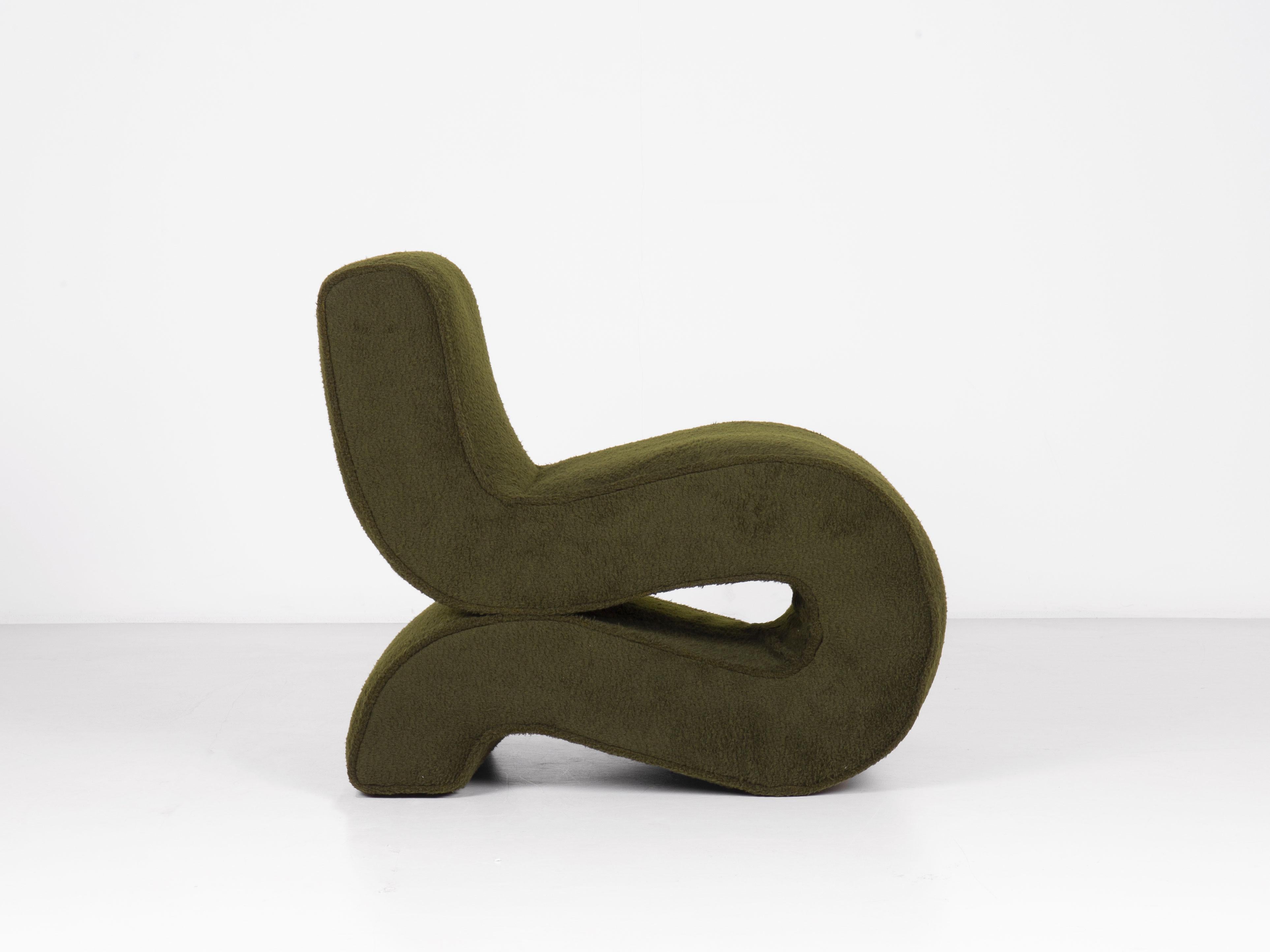 Noodle Armchair by Augusto Betti Paradisoterrestre Edition In New Condition For Sale In Ozzano Dell'emilia, IT