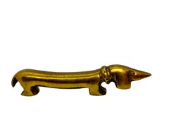"Noodle" Dachshund Dog Bottle Opener Bosse Vienna Austria, 1950s, Midcentury