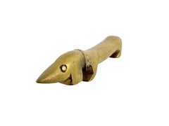 "Noodle" Dachshund Dog Bottle Opener Bosse Vienna Austria, 1950s, Midcentury