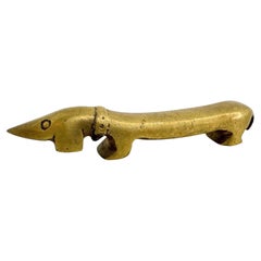 "Noodle" Dachshund Dog Bottle Opener Bosse Vienna Austria, 1950s, Midcentury