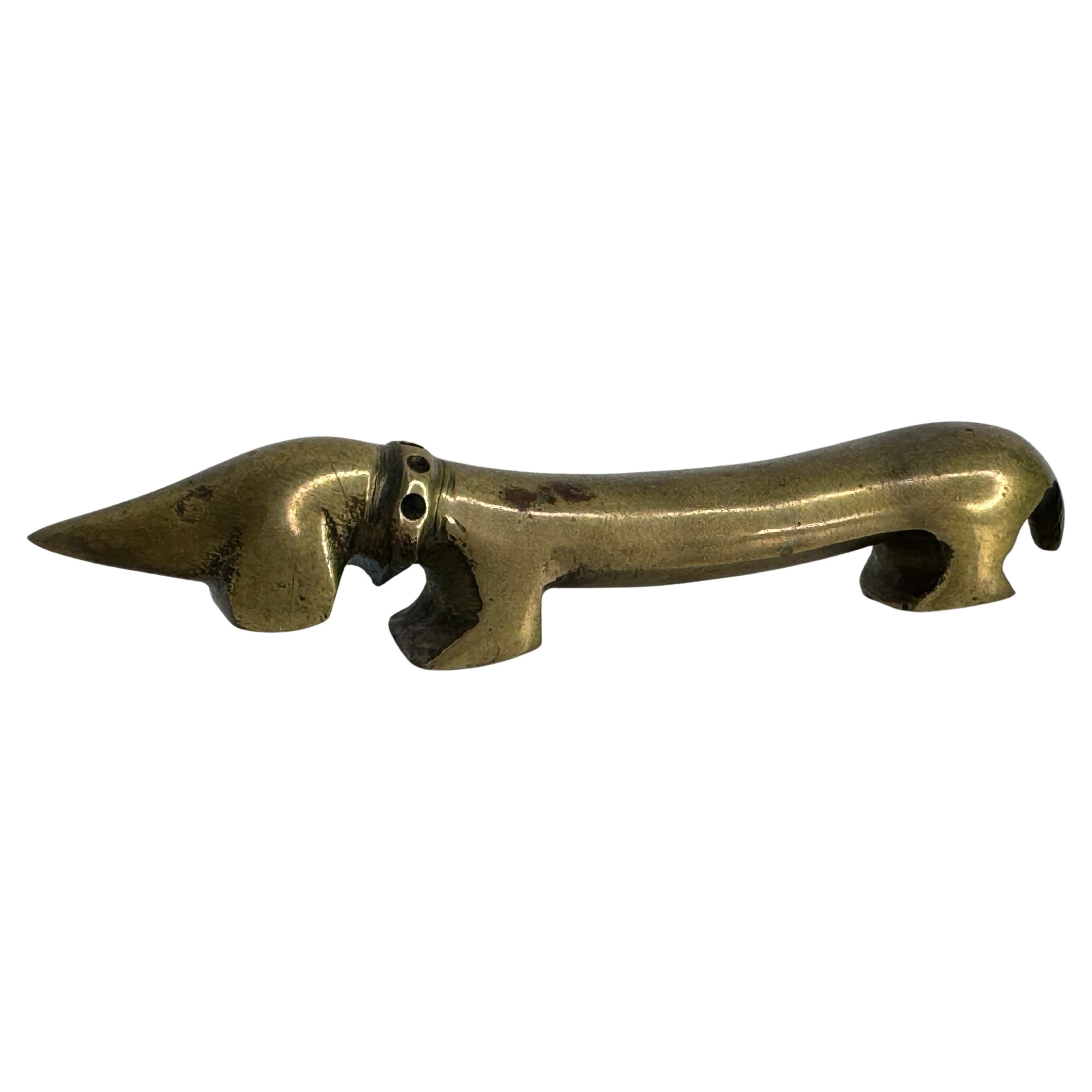 „Noodle“ Dachshund-Hundeflaschenöffner Bosse Wien, Österreich, 1950er Jahre im Angebot
