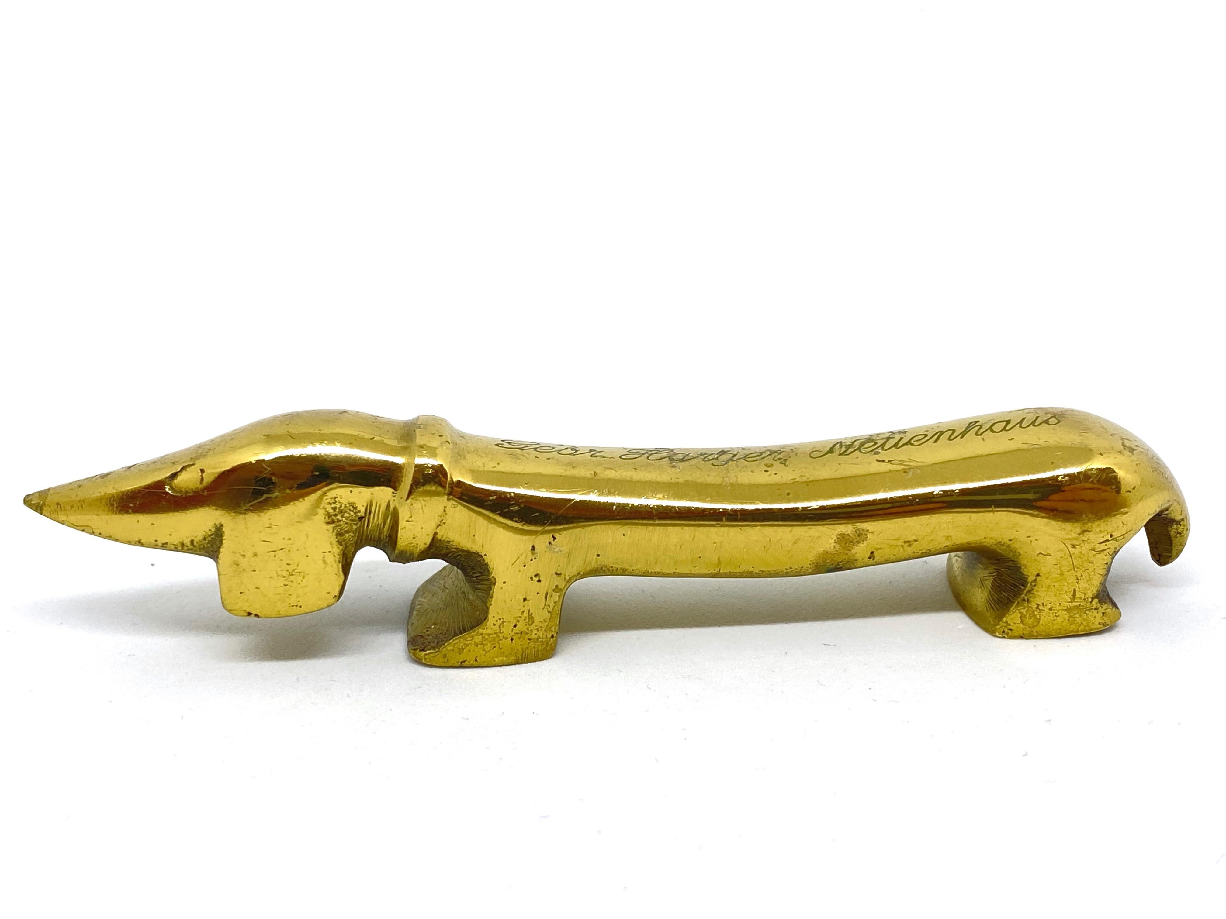 Classic early 1950s Austrian bottle opener, attributed to be designed by Ludwig Bemelmans showing 