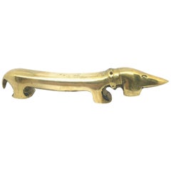 "Noodle" the Dachshund Dog Bottle Opener Bosse Vienna Austria, 1950s Midcentury