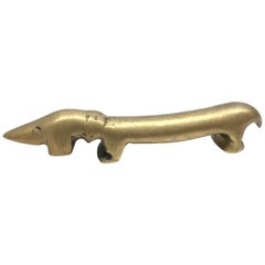 "Noodle" the Dachshund Dog Bottle Opener Bosse Vienna Austria, 1950s, Midcentury
