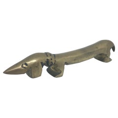 "Noodle" the Dachshund Dog Bottle Opener Bosse Vienna Austria, 1950s, Midcentury