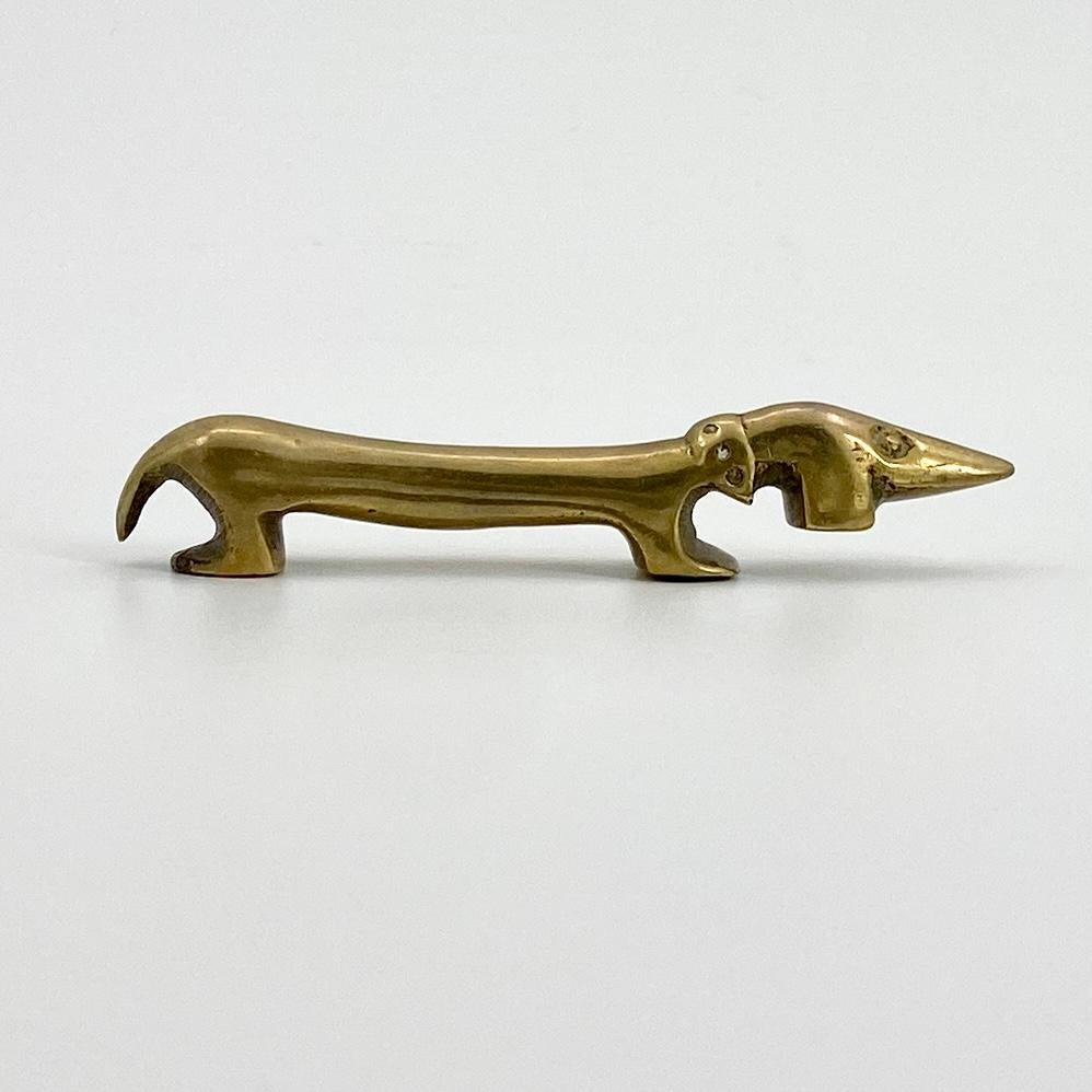 Noodle the Dachshund Dog Bottle Opener Bosse Vienna, Austria In Good Condition In Haddonfield, NJ