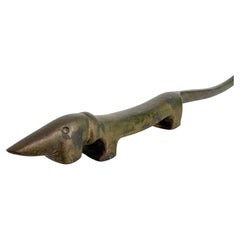"Noodle" the Dachshund Dog Letter and Bottle Opener Bosse Vienna Austria, 1950s