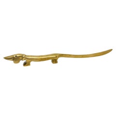 "Noodle" the Dachshund Dog Letter Opener Bosse Vienna Austria, 1950s Midcentury