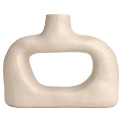Nook Handmade Organic Modern Clay Vase in Cream