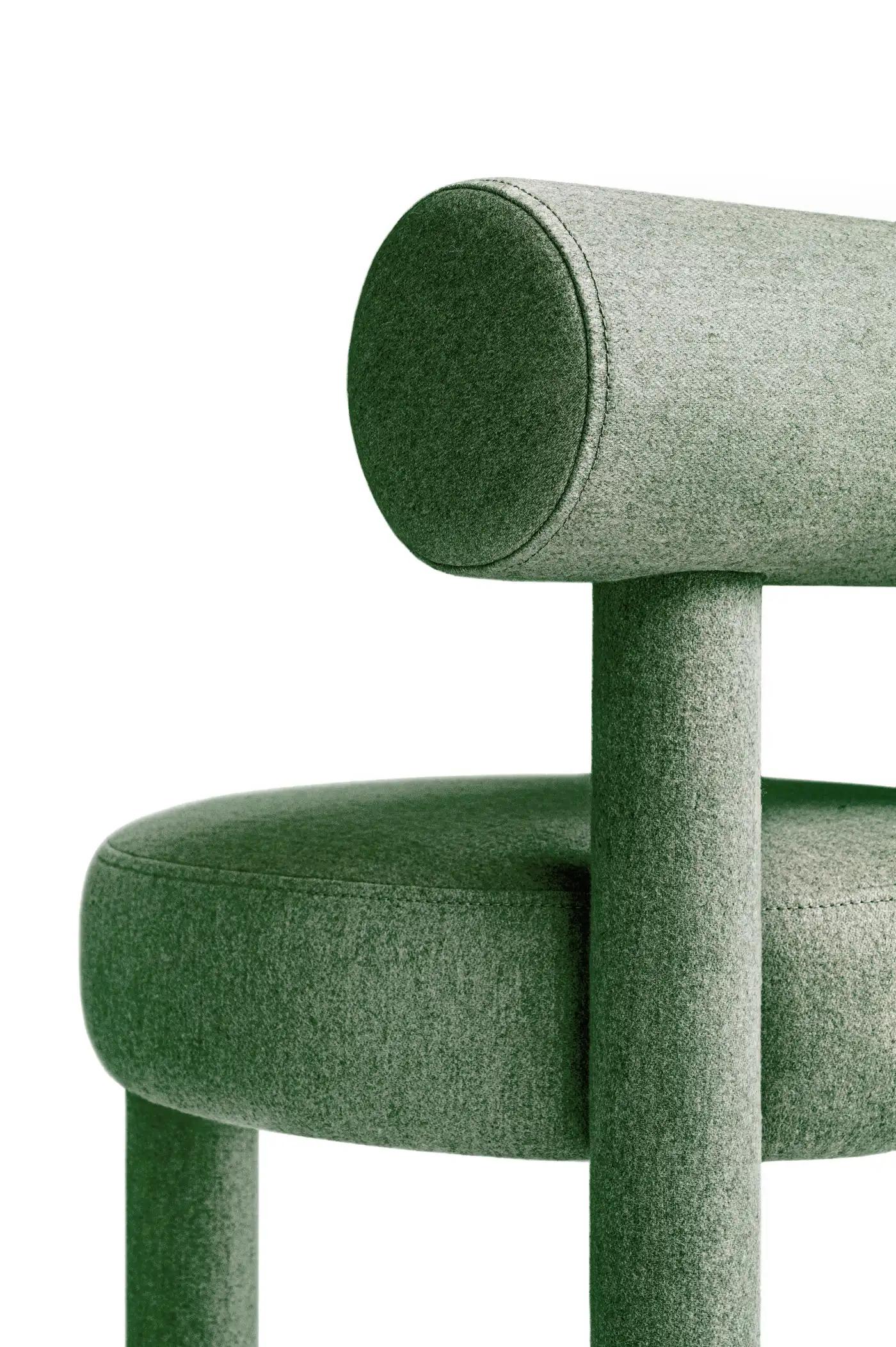 Fait main NOOM Chaise de salle à manger Gropius CS1 Laine en vente