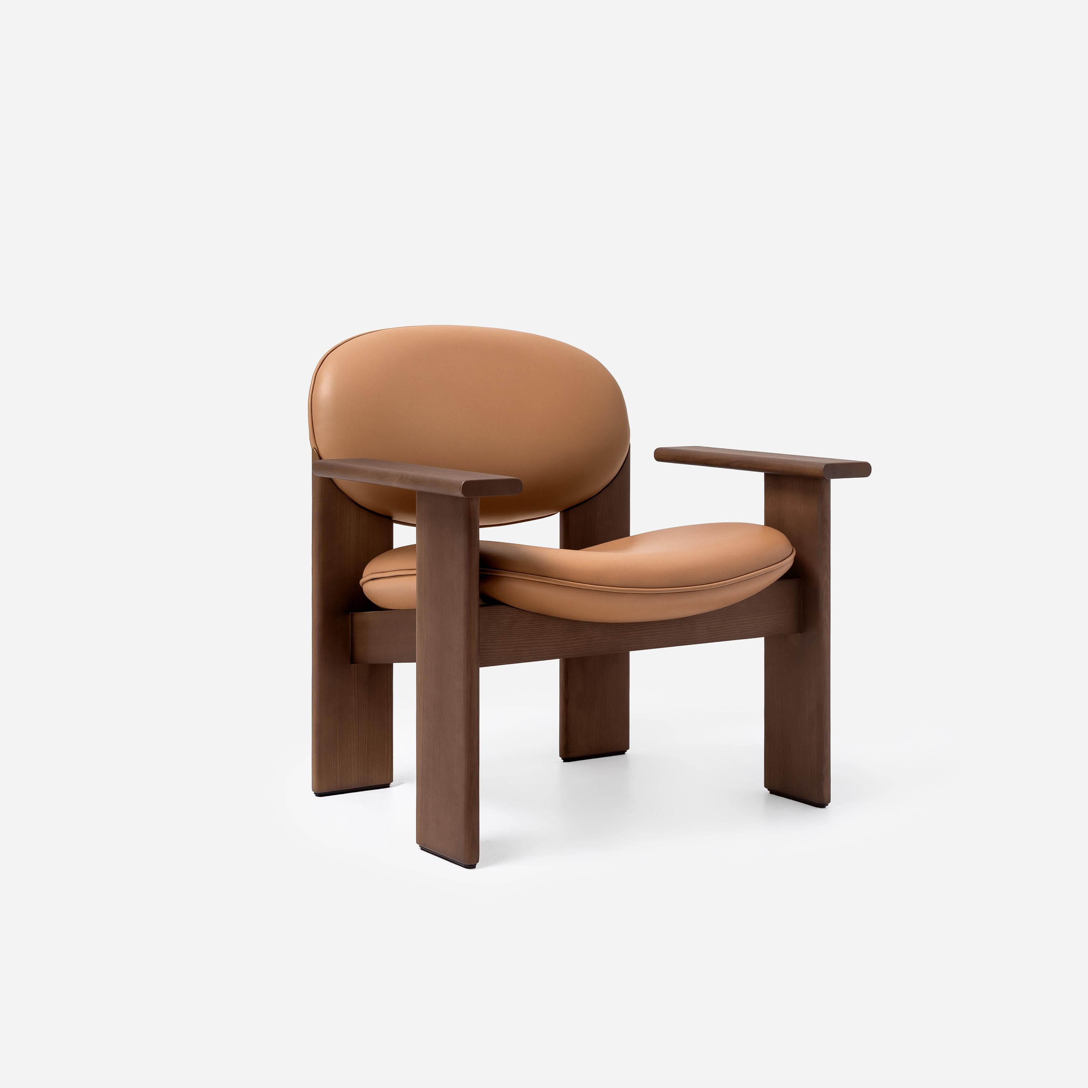 Noom Home Archipen Lounge Chair - Leather Cashmere Moderno en venta