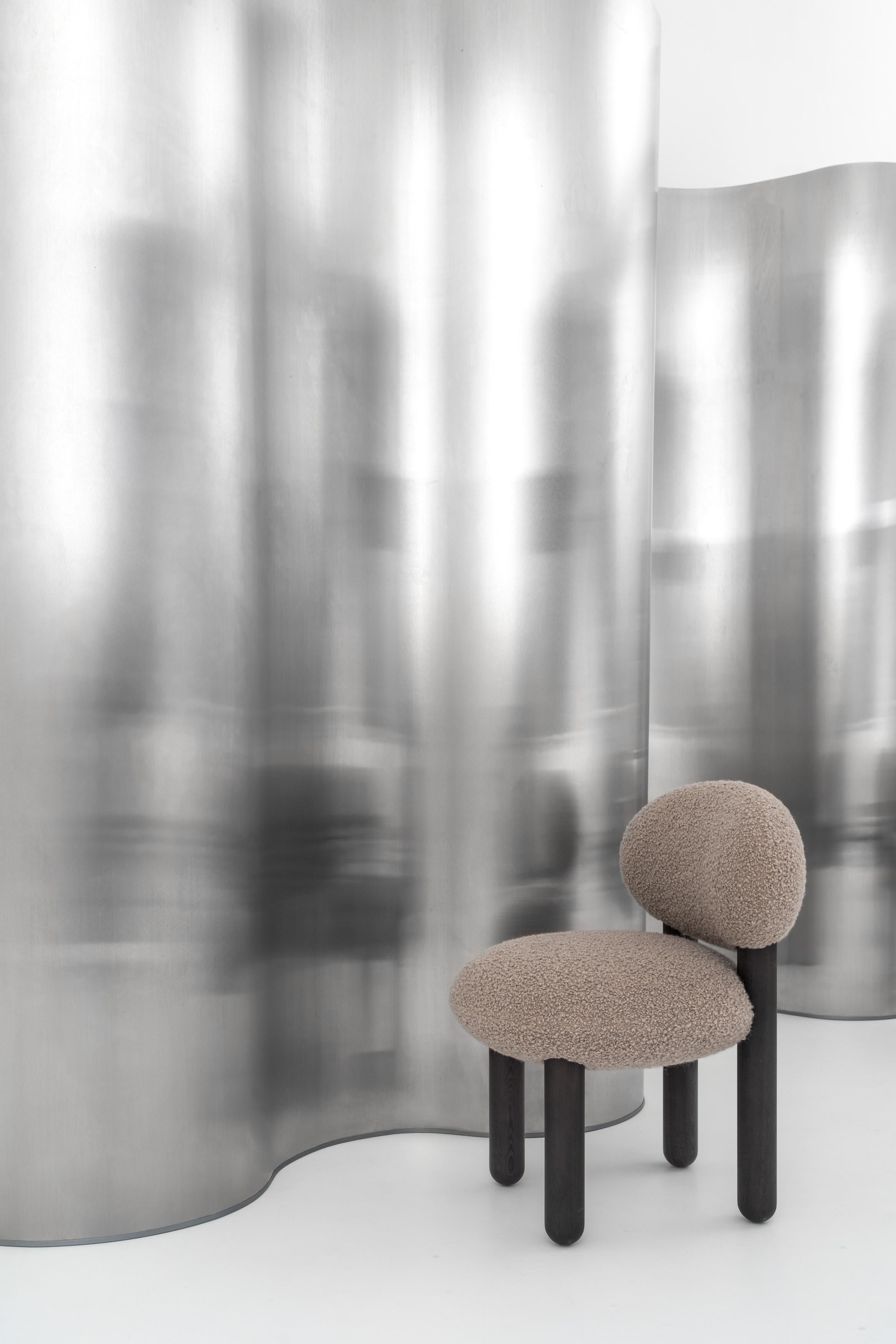 Contemporary NOOM Home Flock CS2 Chair Dedar Nimbus For Sale