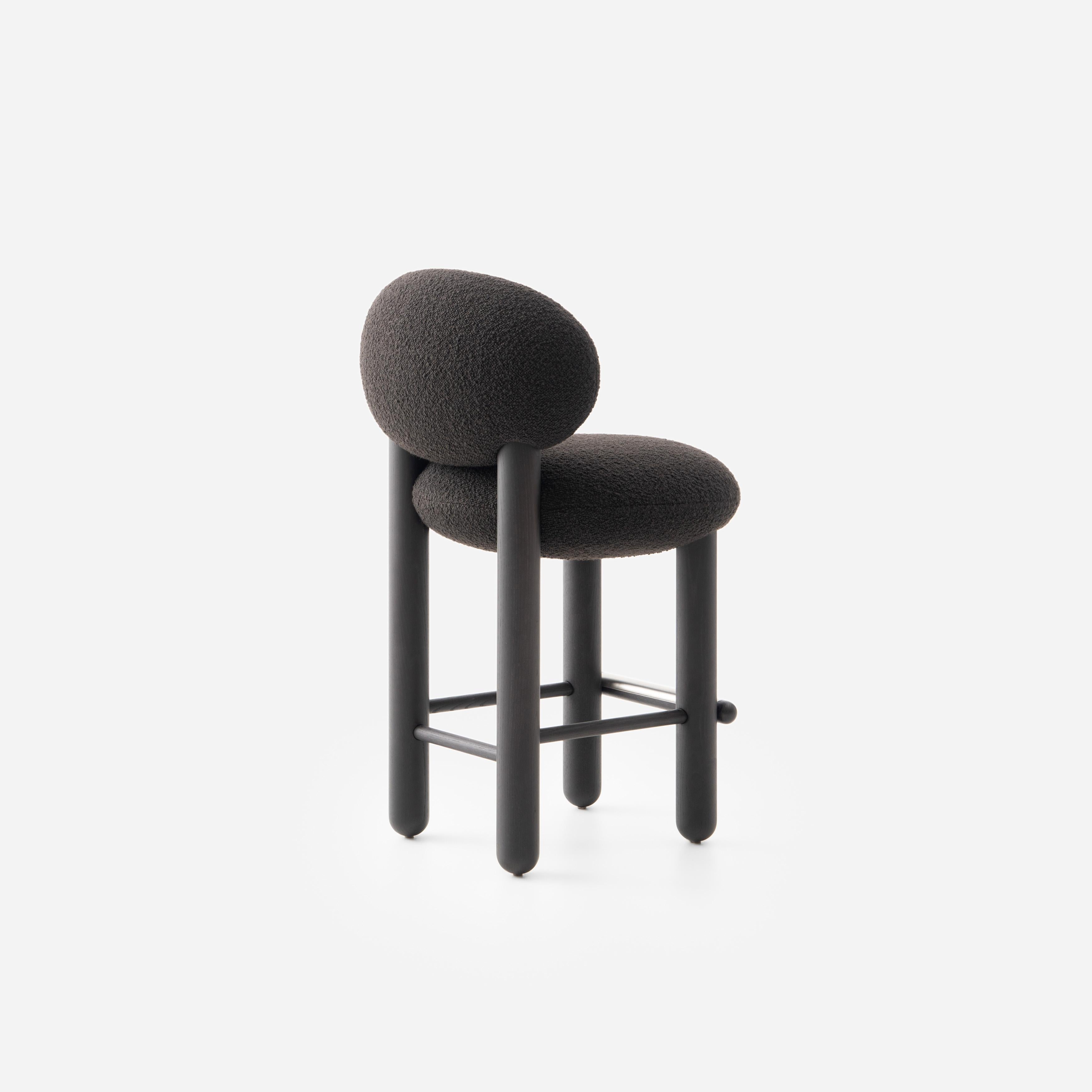 NOOM Home Flock CS2 Taburete de mostrador Dedar Karakorum Moderno en venta