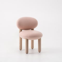 NOOM Home Chaise de salle à manger Flock CS2 - Laine rose