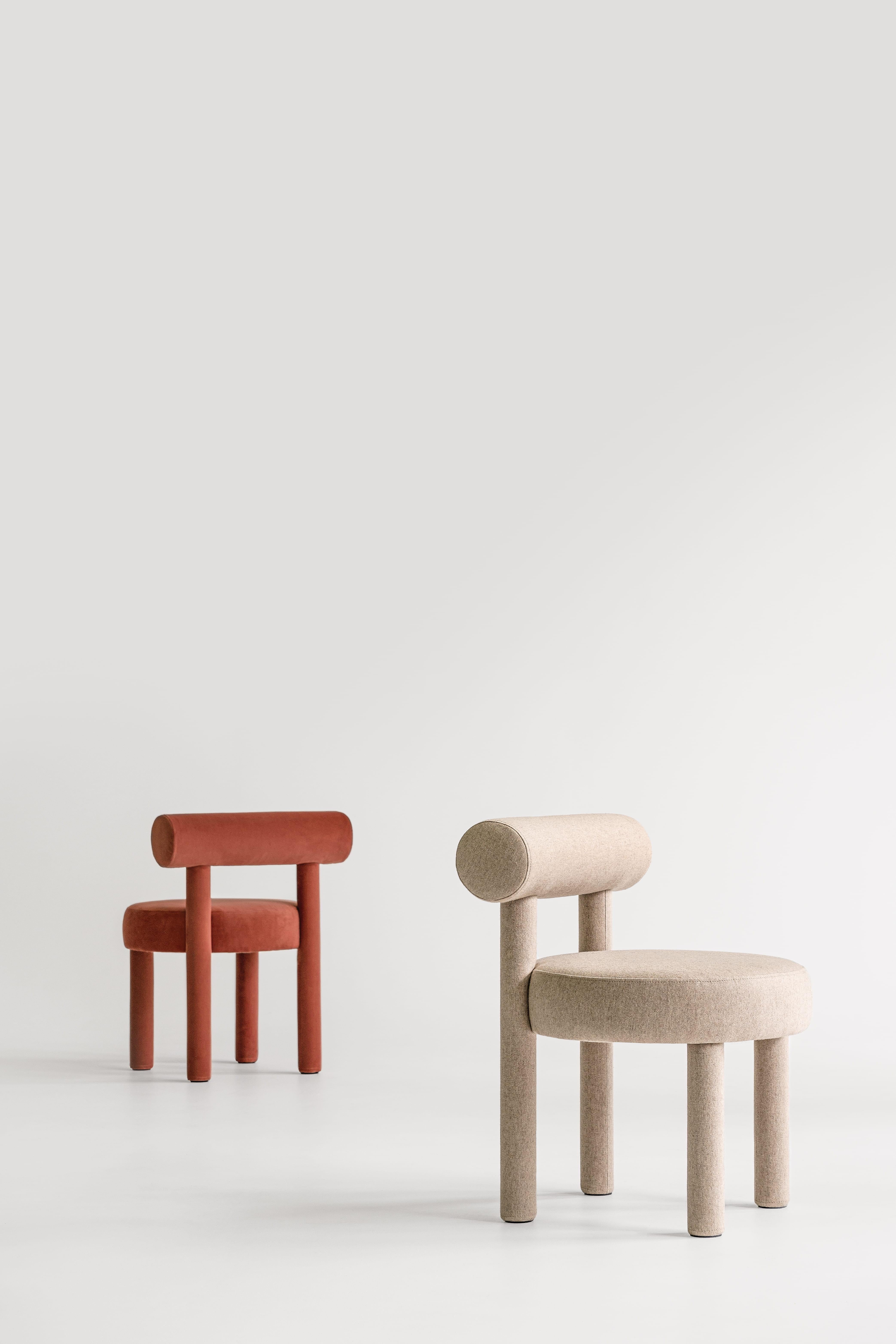NOOM Home Gropius CS1 Chair Red Velvet For Sale 1