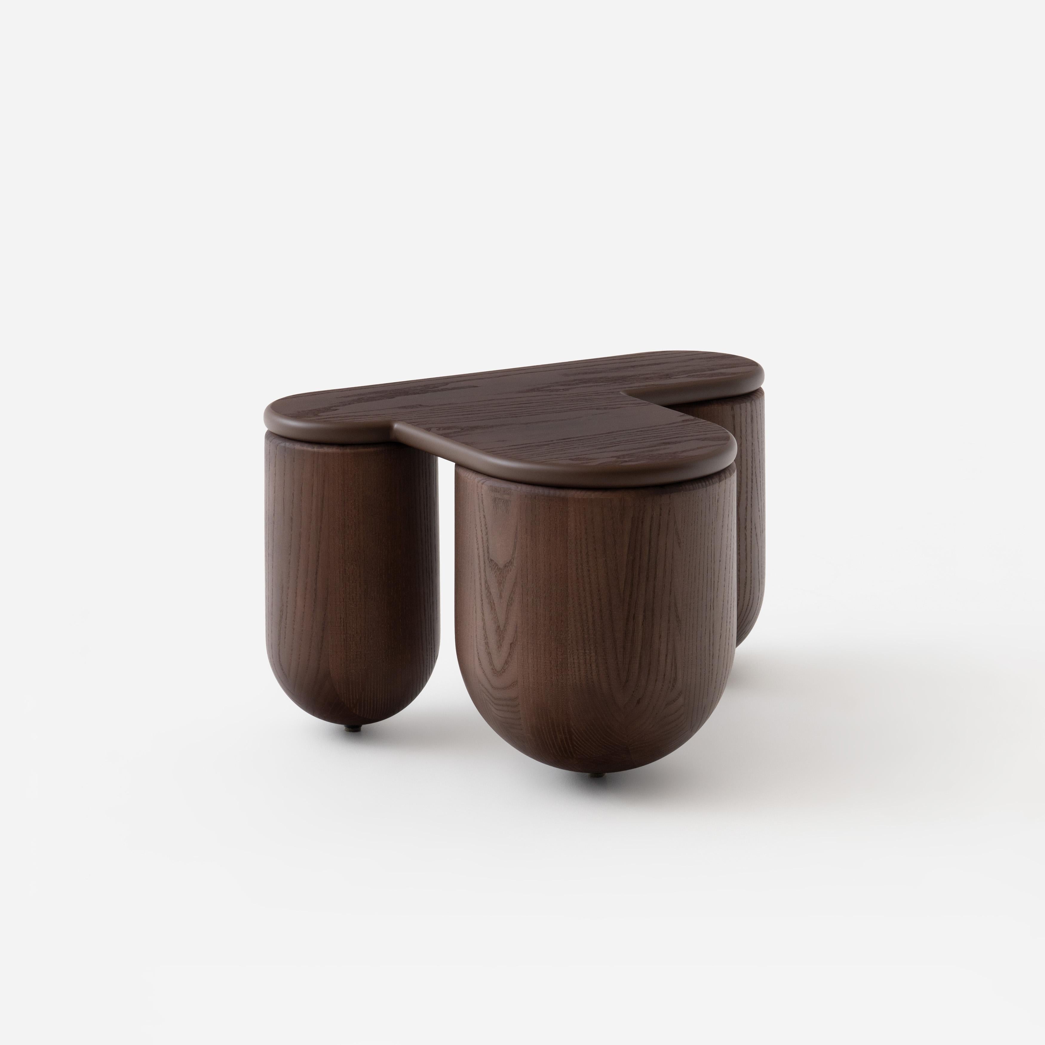 NOOM Home Mesa de centro de madera de fresno Hello 2 Hecho a mano en venta