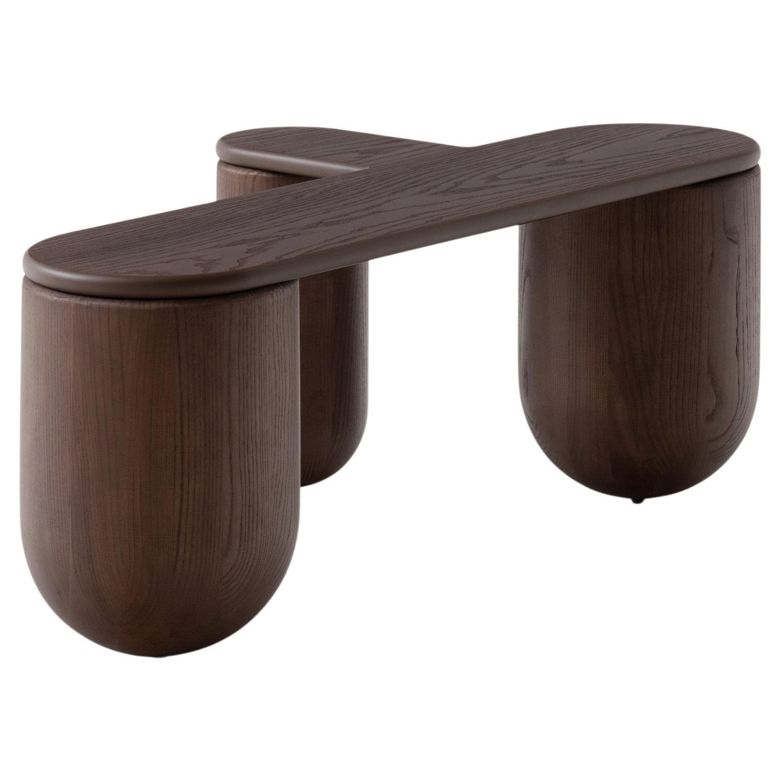 NOOM Home Mesa de centro de madera de fresno Hello 3