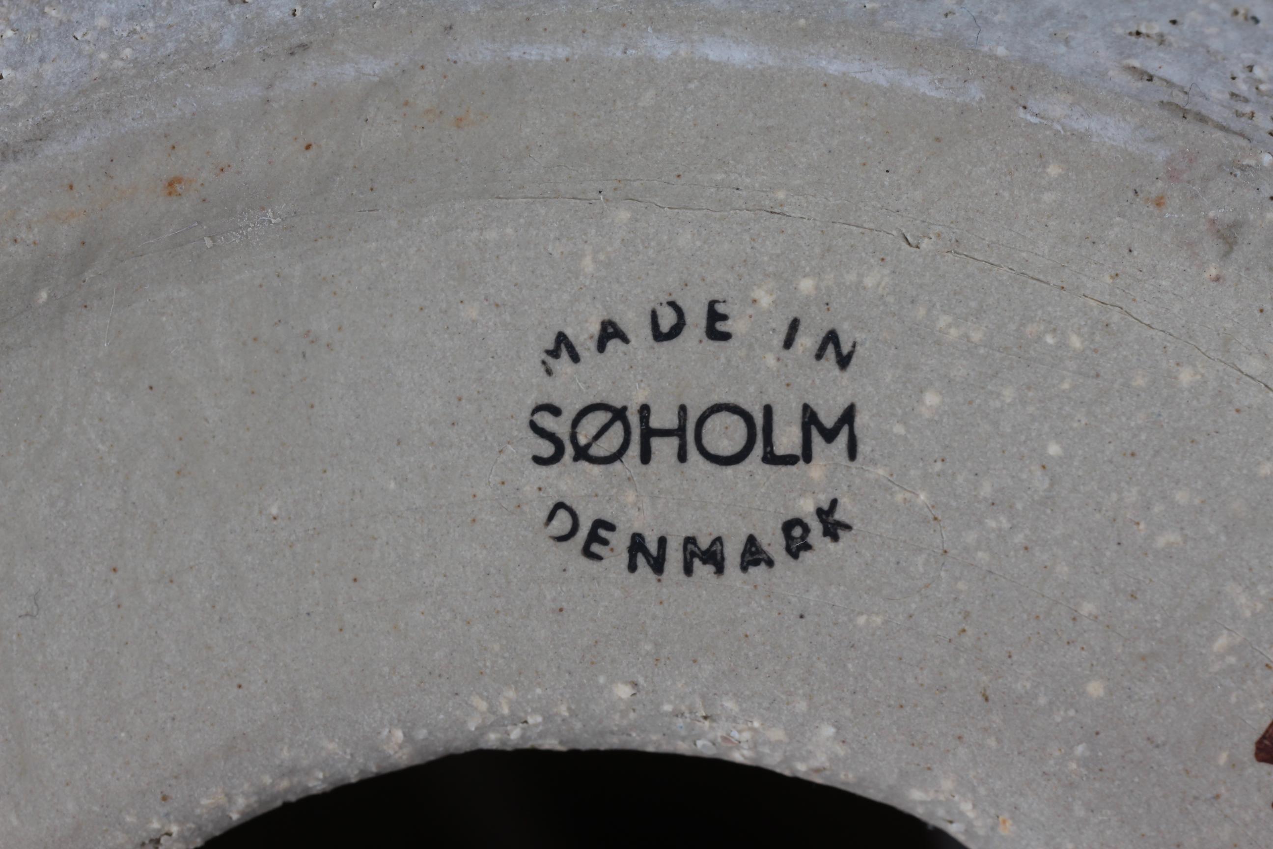 Noomi Backhausen Artistic and Rustic Søholm Stoneware Table Lamp - Denmark 1960s In Good Condition For Sale In Aarhus C, DK