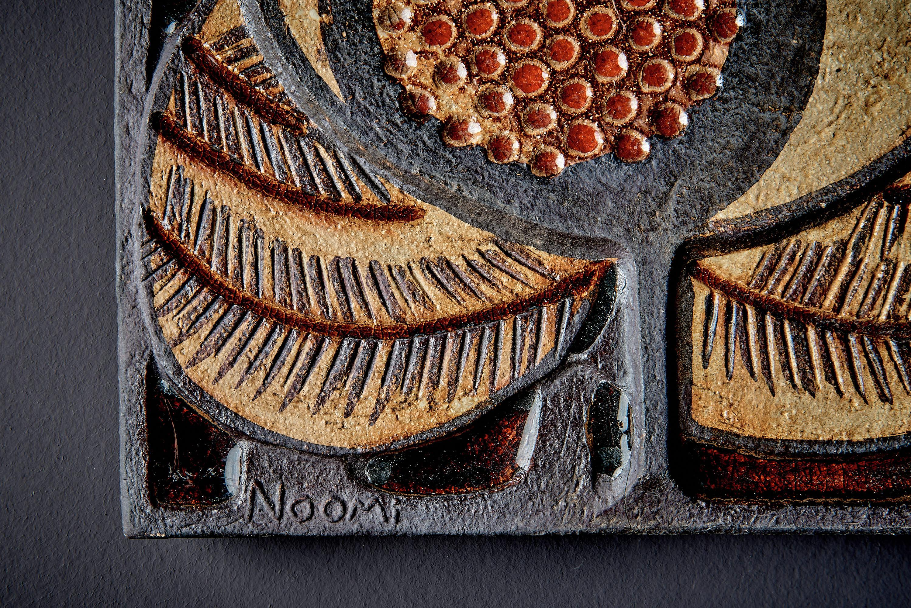 Noomi Backhausen Ceramic Wall Mural with Bird Motif # 1 by Søholm