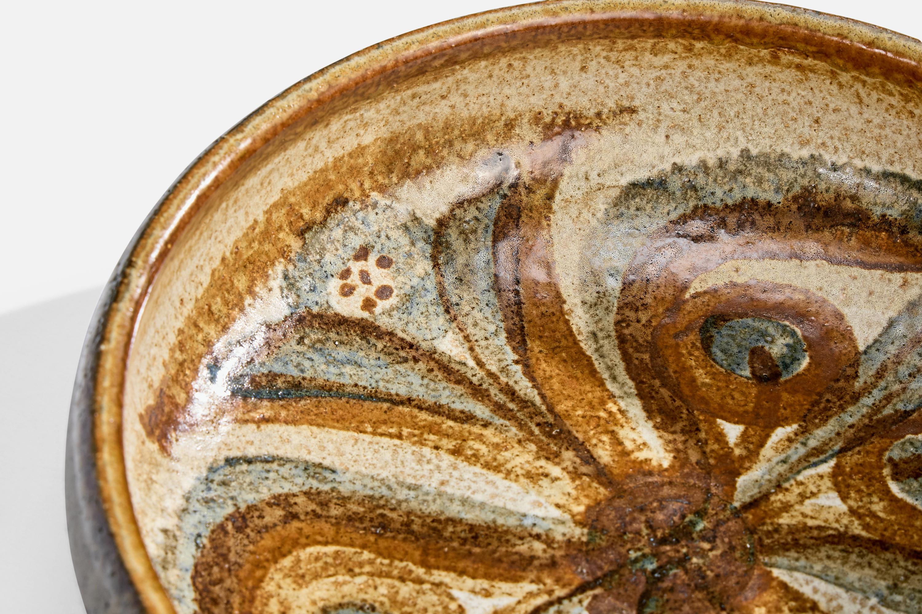 Noomi Backhausen, Dish, Stoneware, Denmark, 1960s For Sale 1