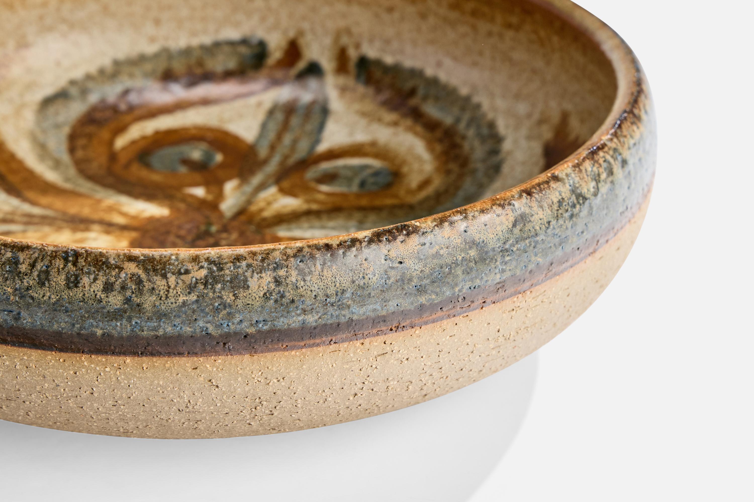 Noomi Backhausen, Dish, Stoneware, Denmark, 1960s For Sale 2