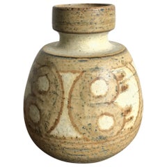 Skandinavische Keramikvase von Noomi Backhausen für Sholm Stentj Dornholm, 1960